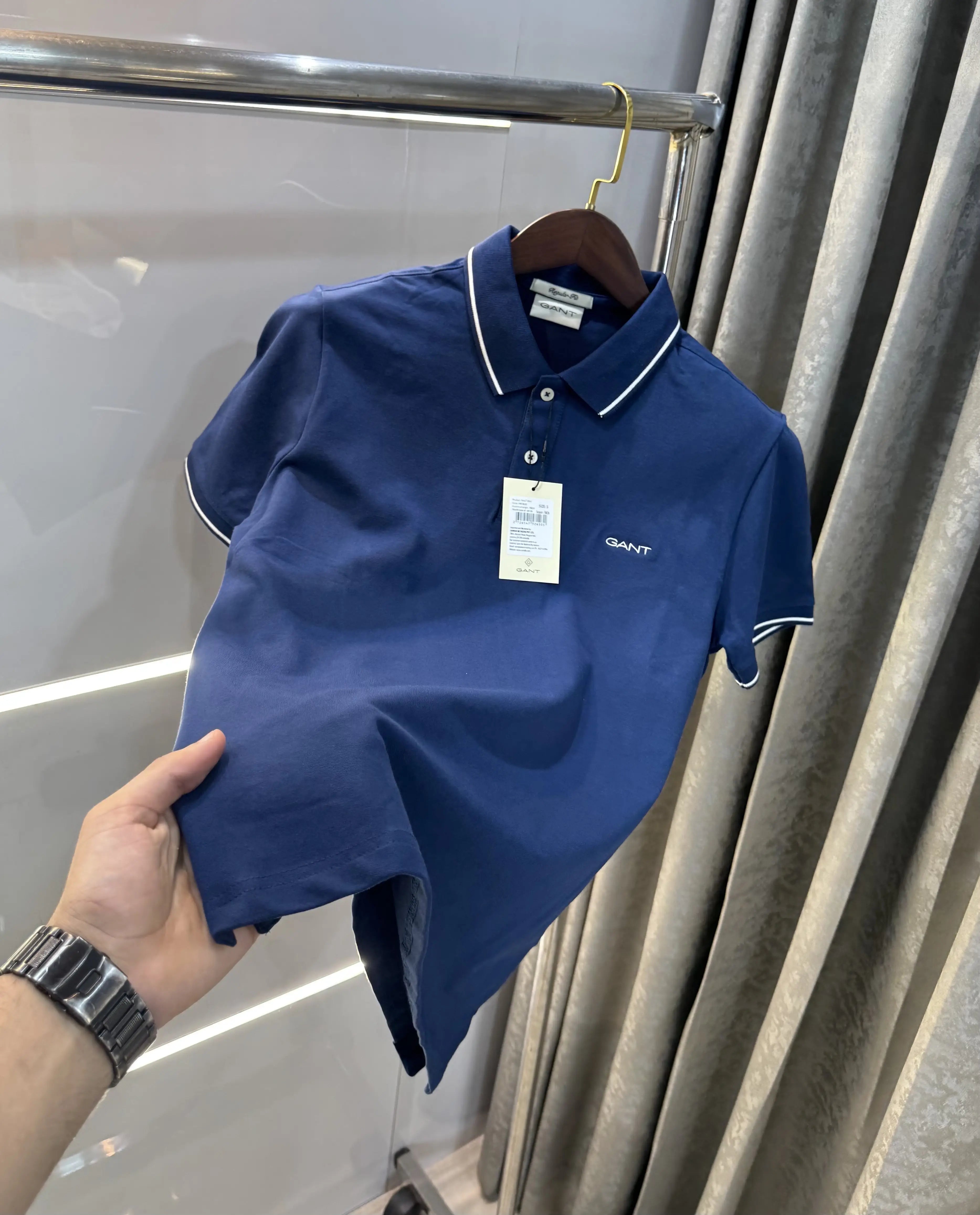 Gant Petrol Blue Logo Work Premium Polo T-shirt Secondary image
