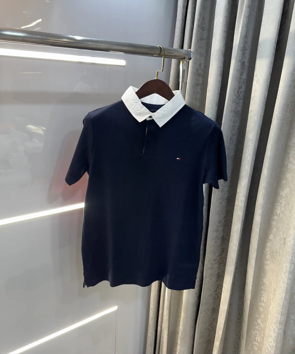 Tommy Hilfiger Navy Blue Premium Polo T-shirt