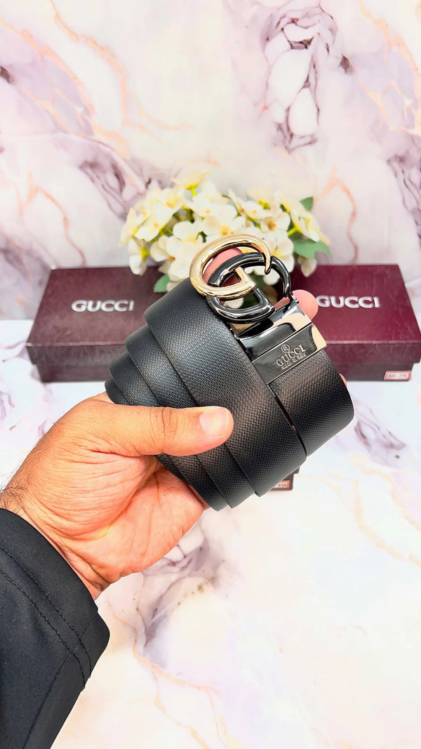 GG GUCCI DOUBLE TONE PREMIUM QUALITY REVERSEABLE BELT WITH OG BOX