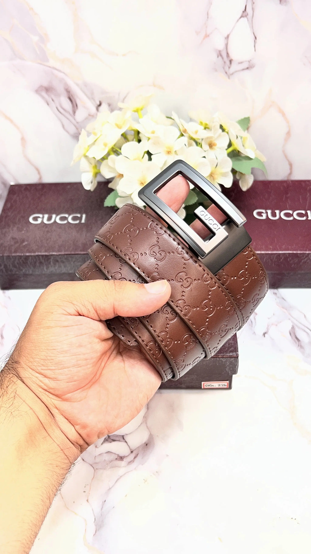 GUCCI PREMIUM QUALITY IMPORTED EMBOSSED STRIP WITH OG BOX