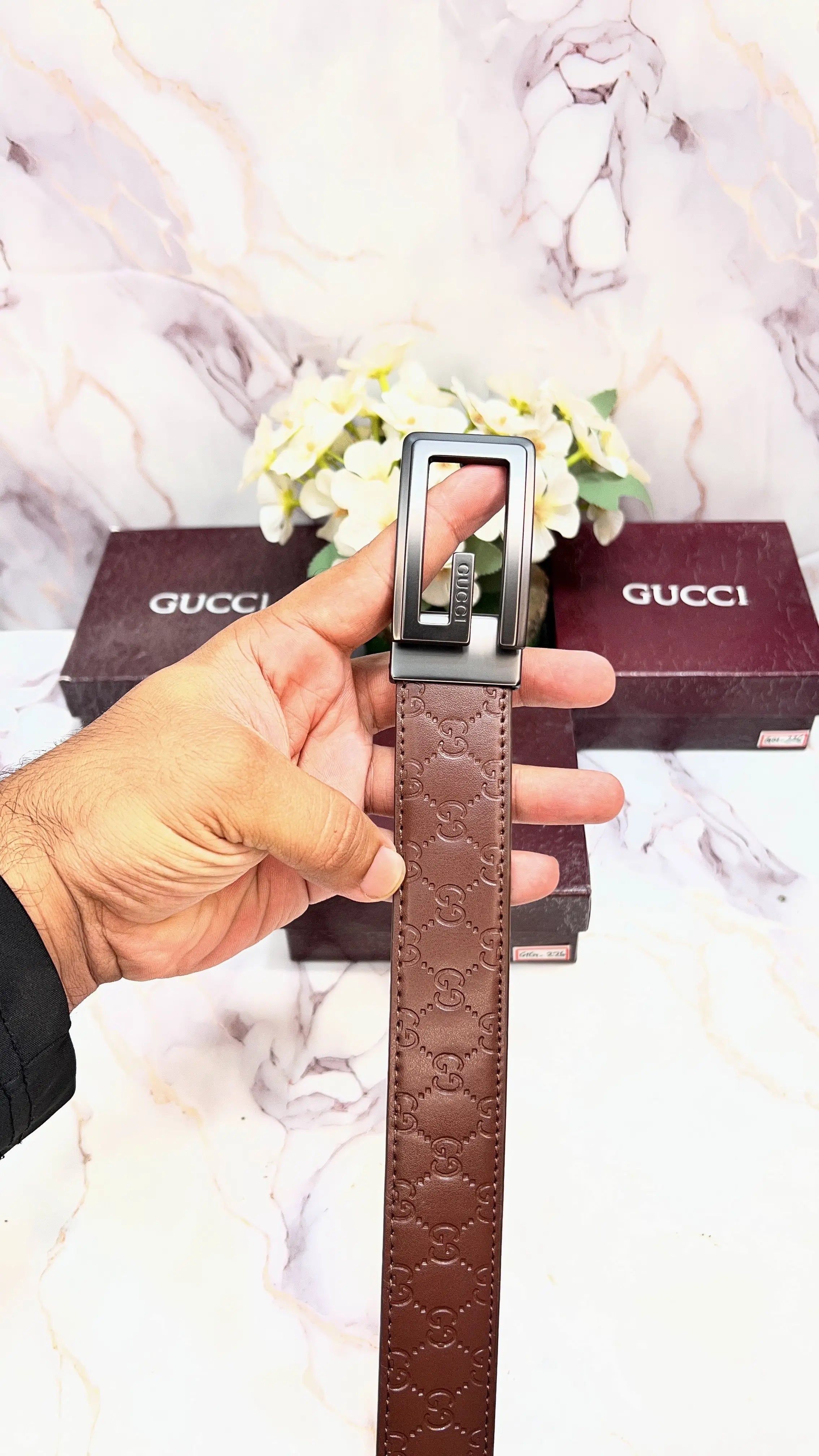 GUCCI PREMIUM QUALITY IMPORTED EMBOSSED STRIP WITH OG BOX