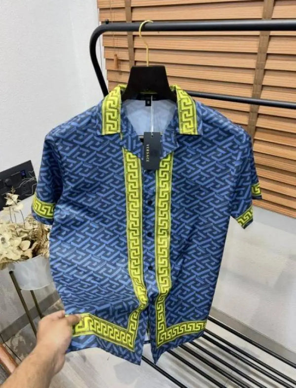 Versac_e Printed Turkey Imported Premium Half Shirt