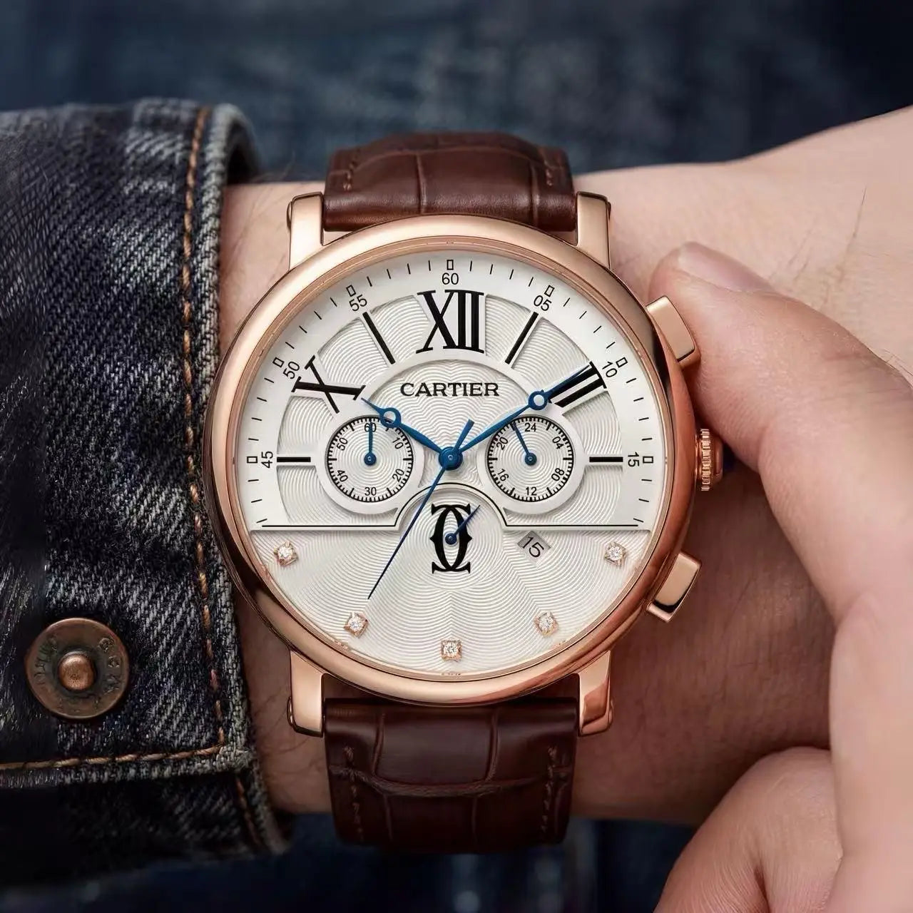 Cartie r Copper White Premium Chronograph Watch Main image