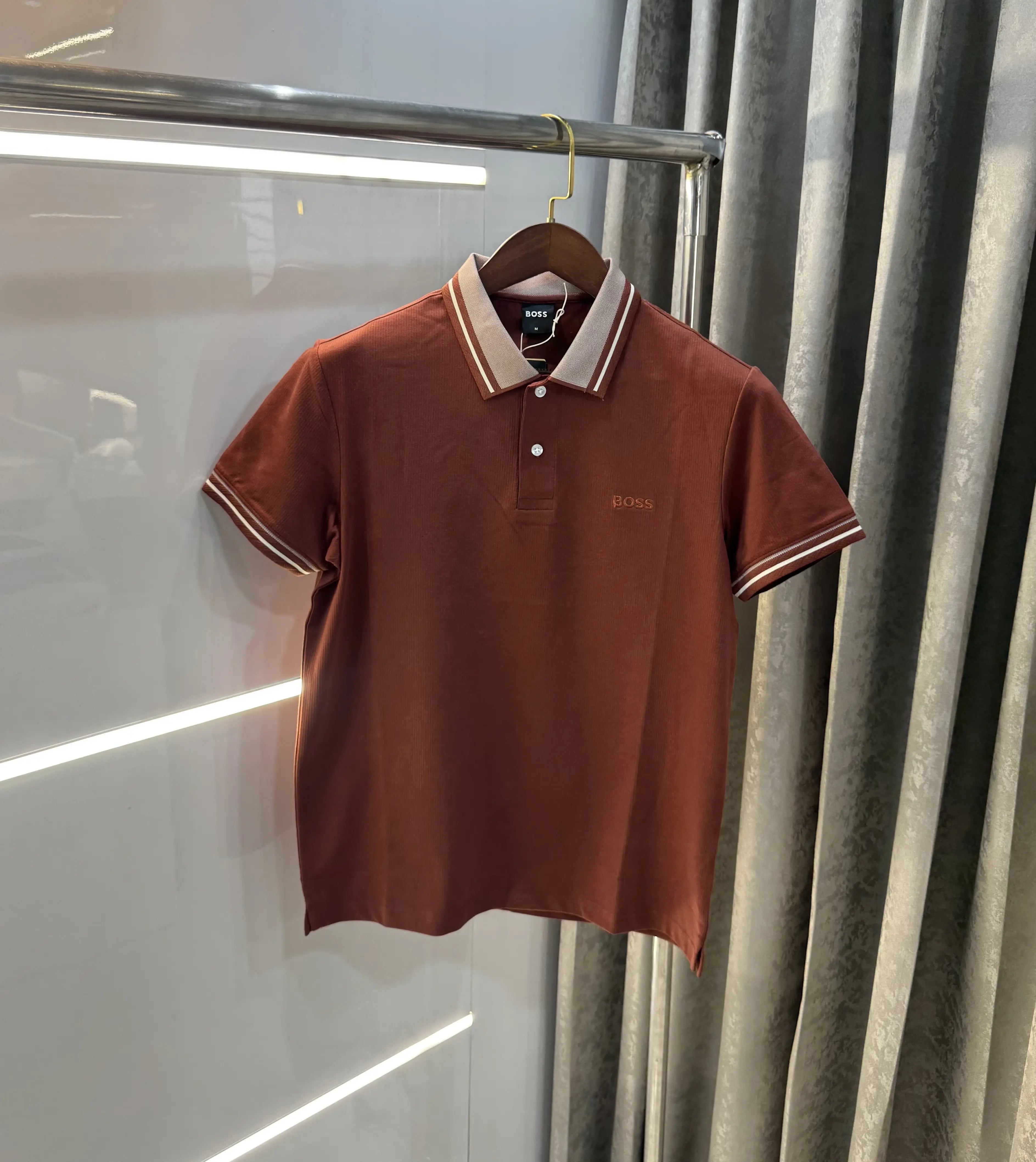 Hugo Boss Rust Embroidery Logo Premium Polo T-shirt Main image