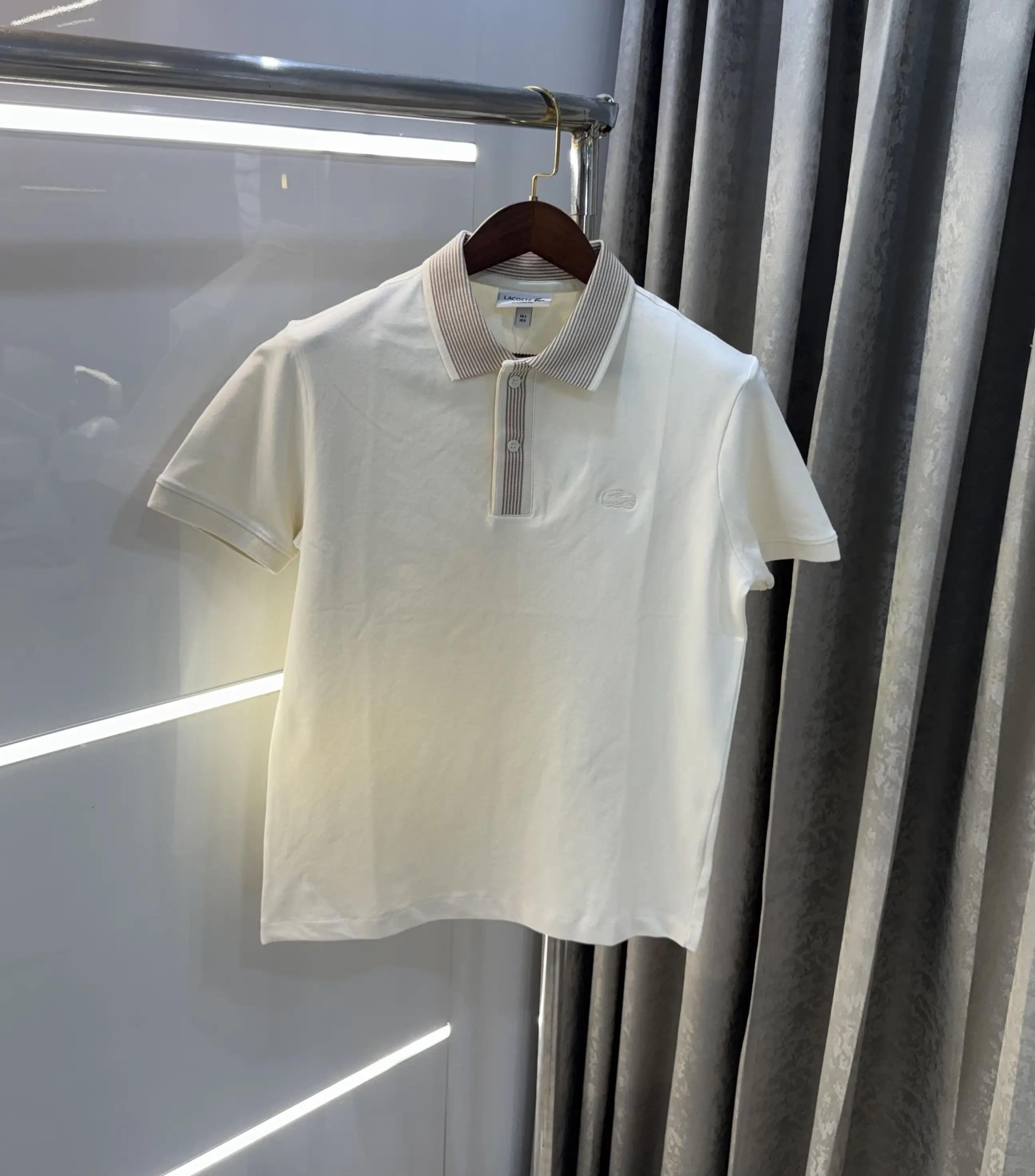 Lacost e Cream Logo Work Premium Polo T-Shirt Secondary image