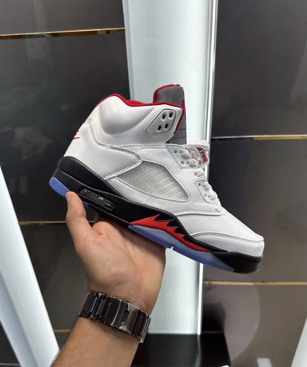 Nike_Air_Jordan Retro 5 Fire Red Shoes