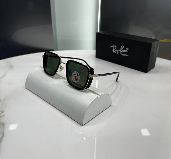 Ray Ban Gold Green Glass Premium Shades 6527