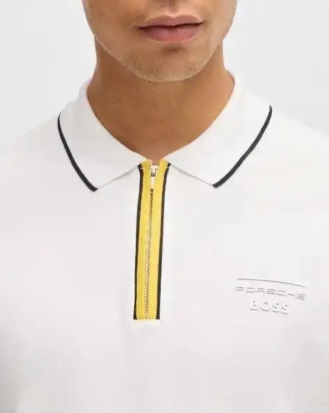 Hug o Boss White Porche Edition Premium Polo T-shirt Main image