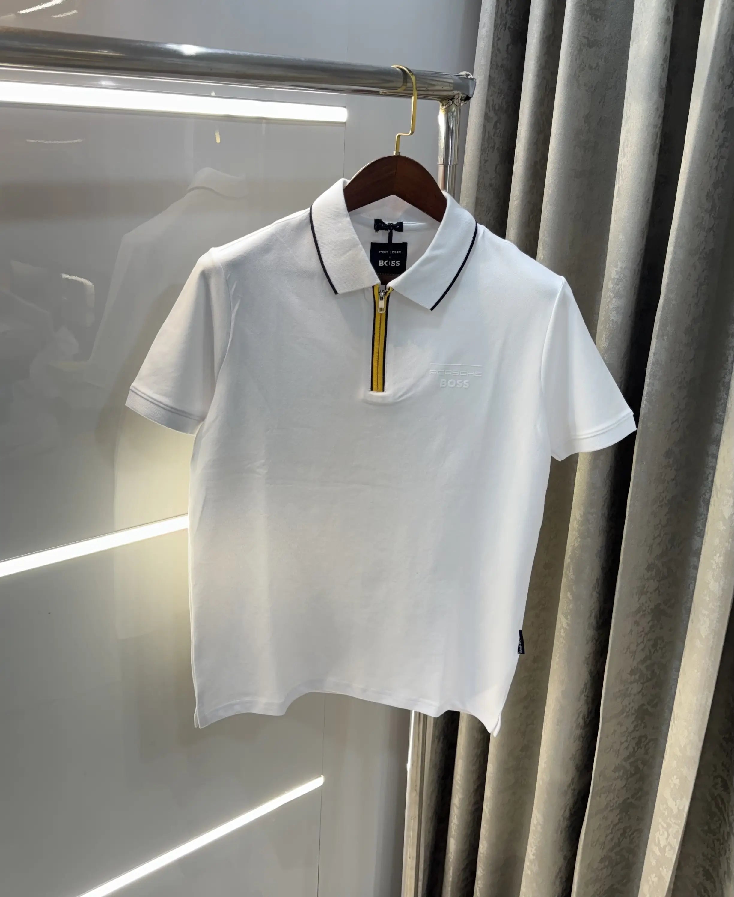 Hug o Boss White Porche Edition Premium Polo T-shirt Secondary image