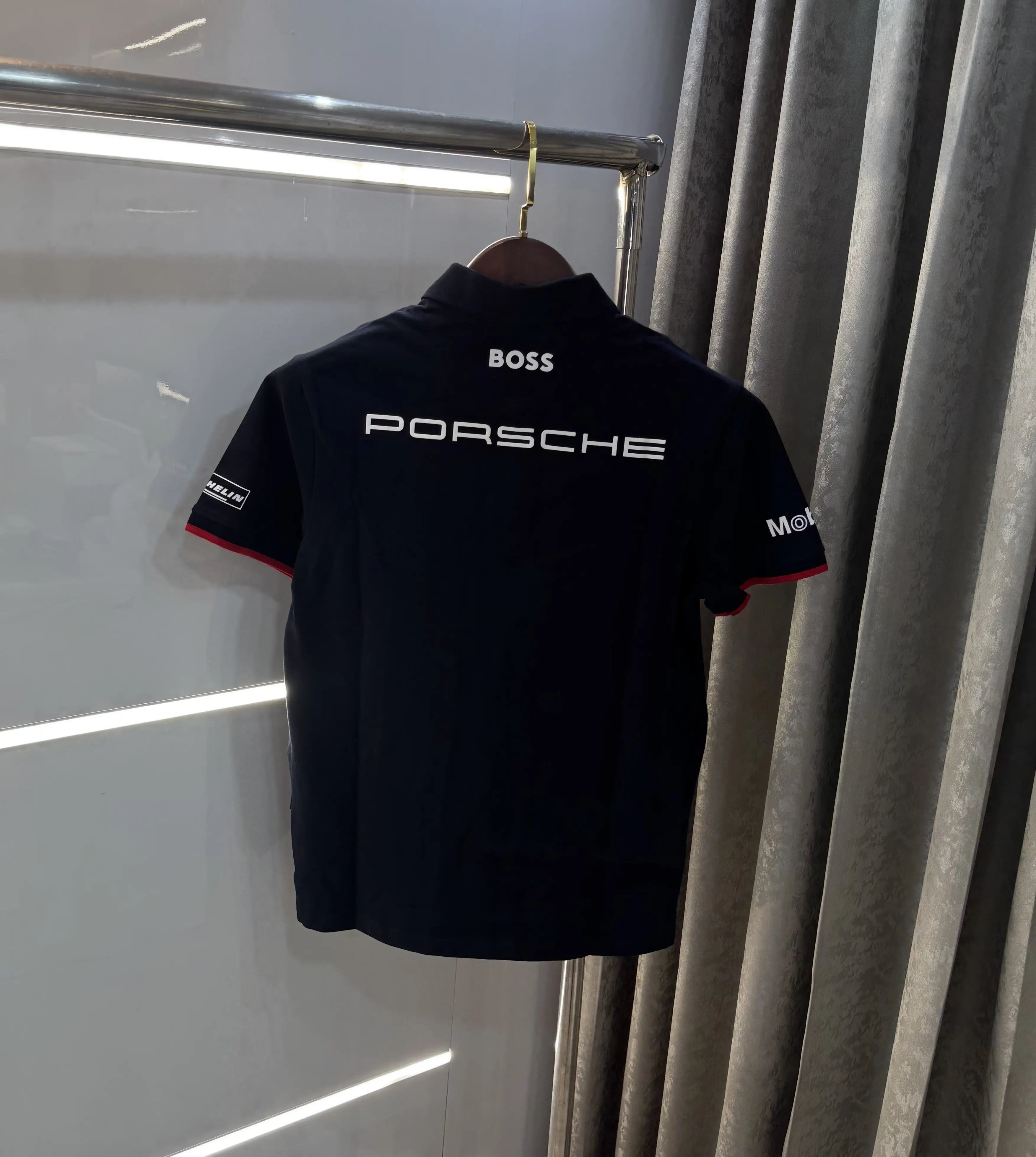 Hug o Boss Navy Blue Porche Edition Premium Polo T-shirt Secondary image