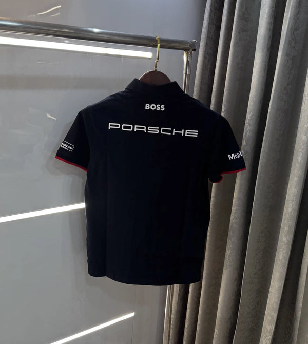 Hug o Boss Navy Blue Porche Edition Premium Polo T-shirt