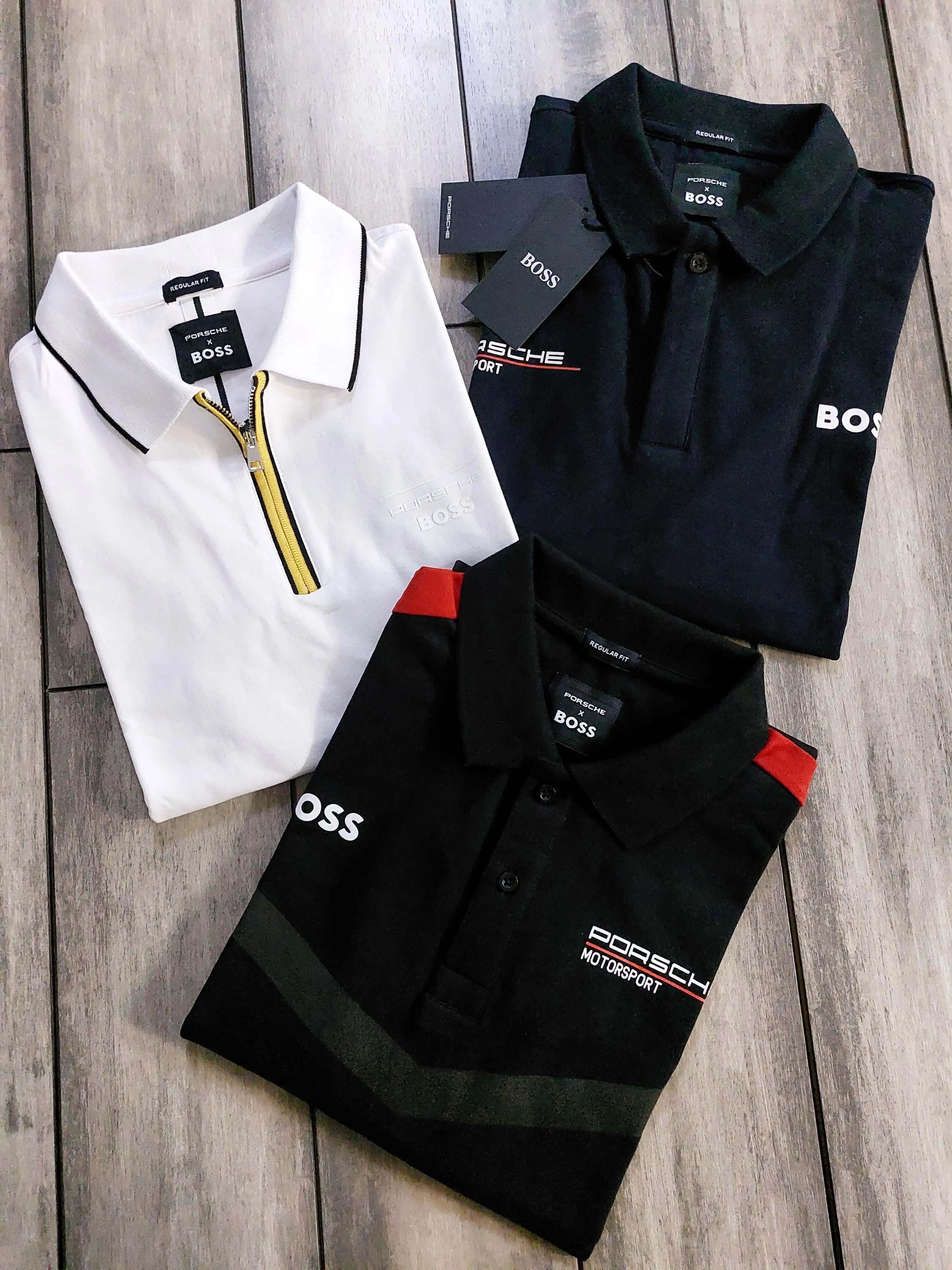Hug o Boss Navy Blue Porche Edition Premium Polo T-shirt
