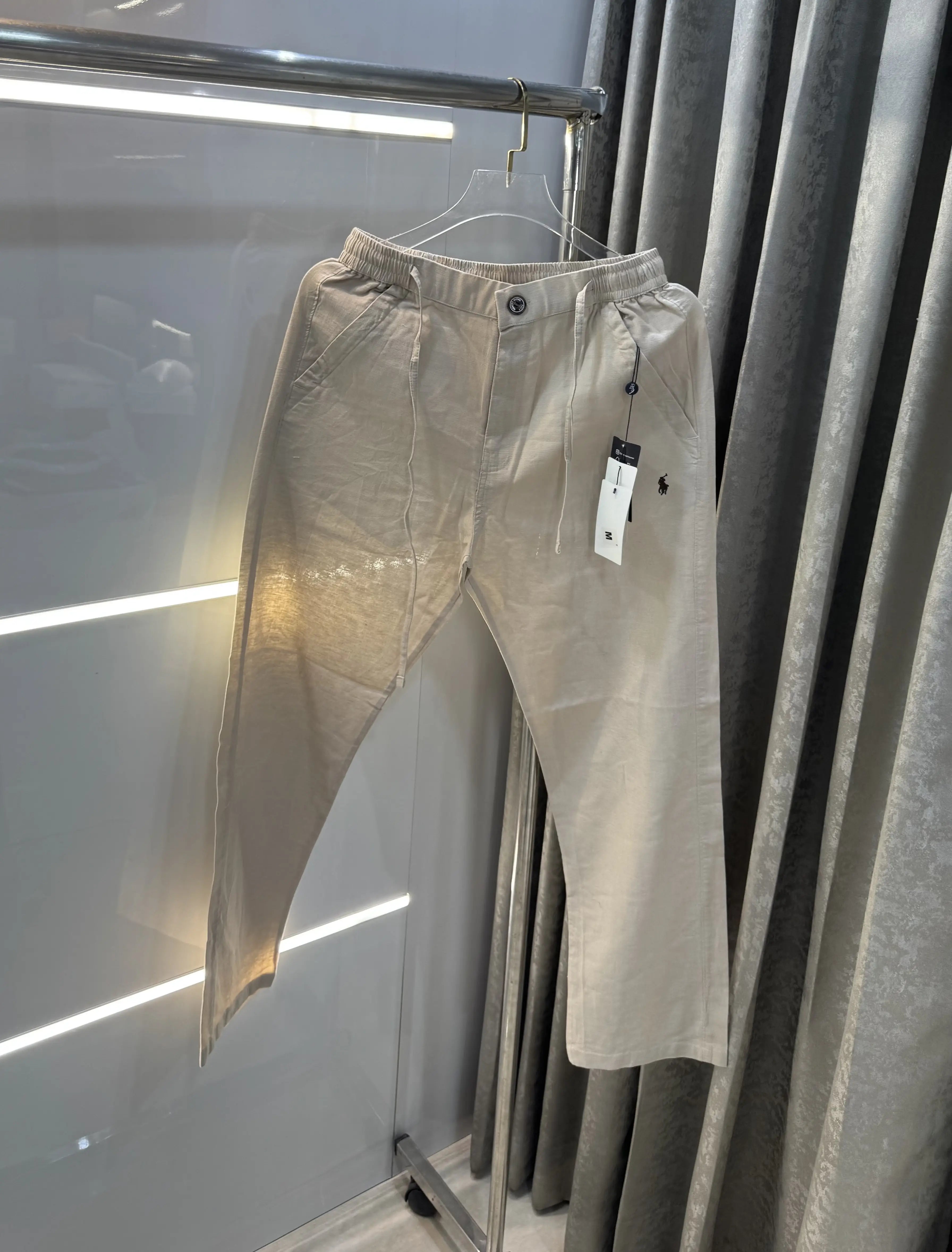 Ralph Lauren Cream Premium Linen Trouser Main image