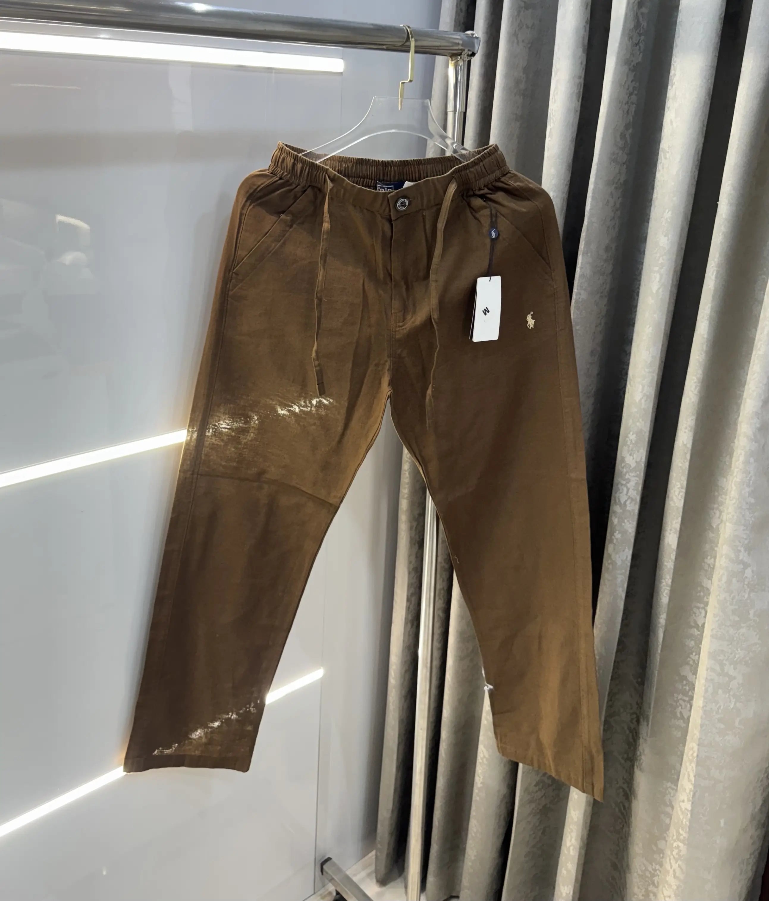 Ralph Lauren Brown Premium Linen Trouser Main image