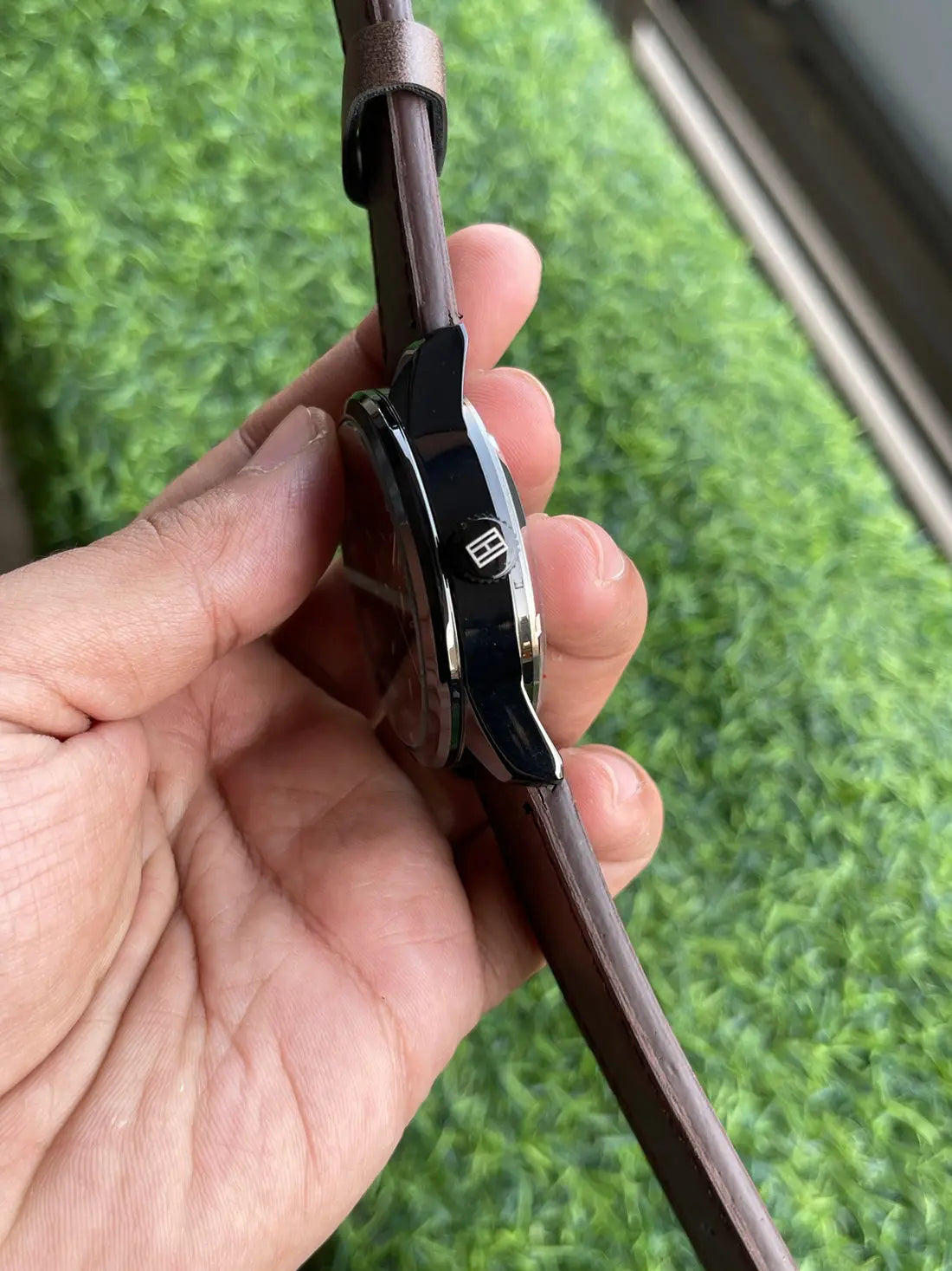 Tommy Hilfiger Premium Automatic Leather brown black 028 Secondary image