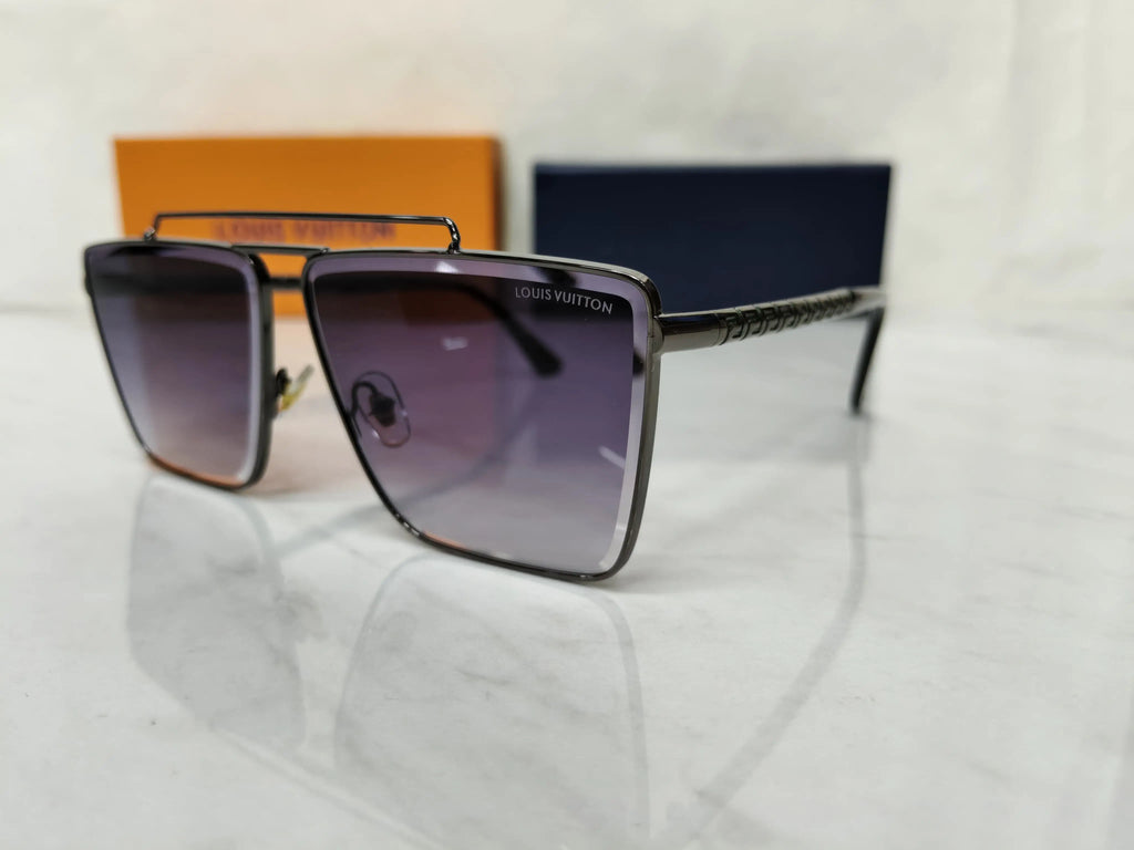 LOUIS VUITTON 35030 GUNMETAL PURPLE GRADIENT