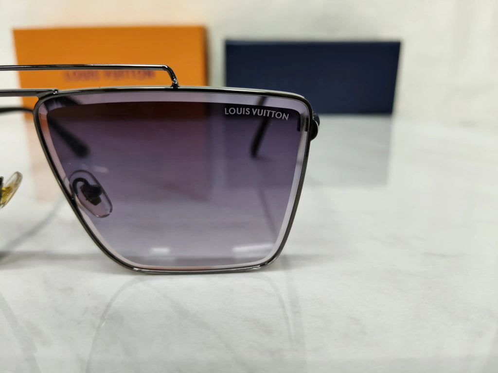 LOUIS VUITTON 35030 GUNMETAL PURPLE GRADIENT