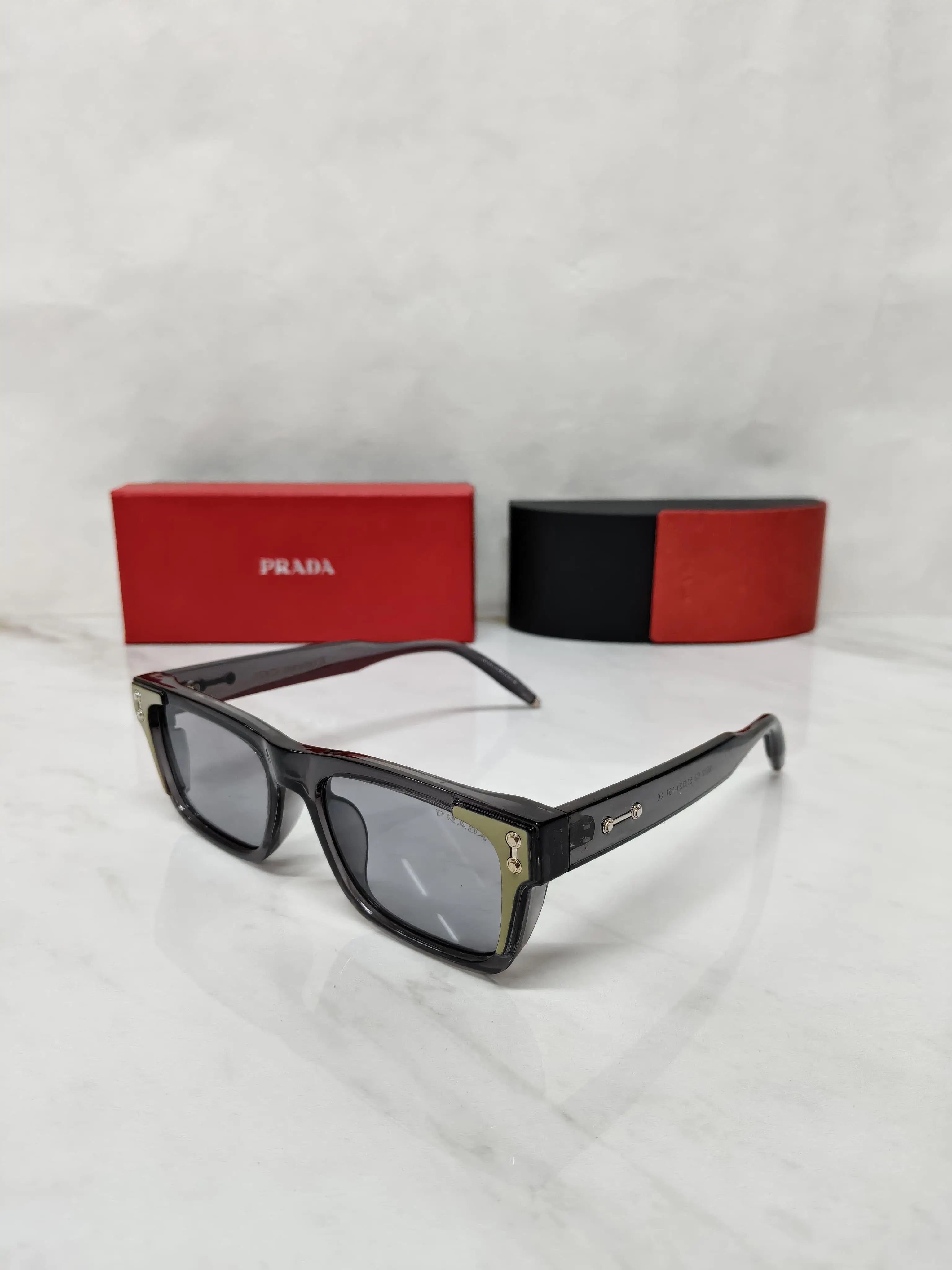 PRADA 5502 CRYSTAL SMOKE GREY METAL