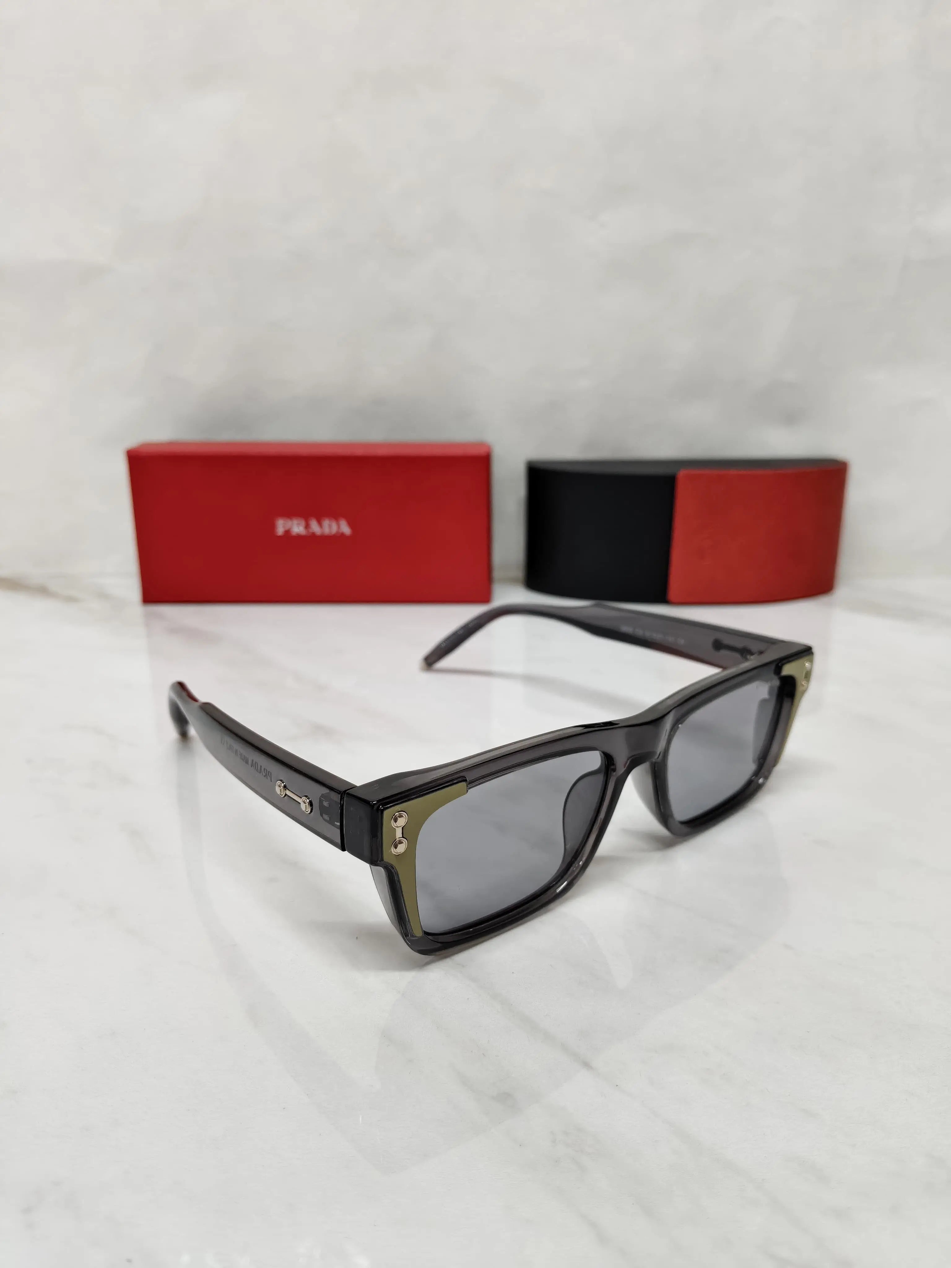 PRADA 5502 CRYSTAL SMOKE GREY METAL