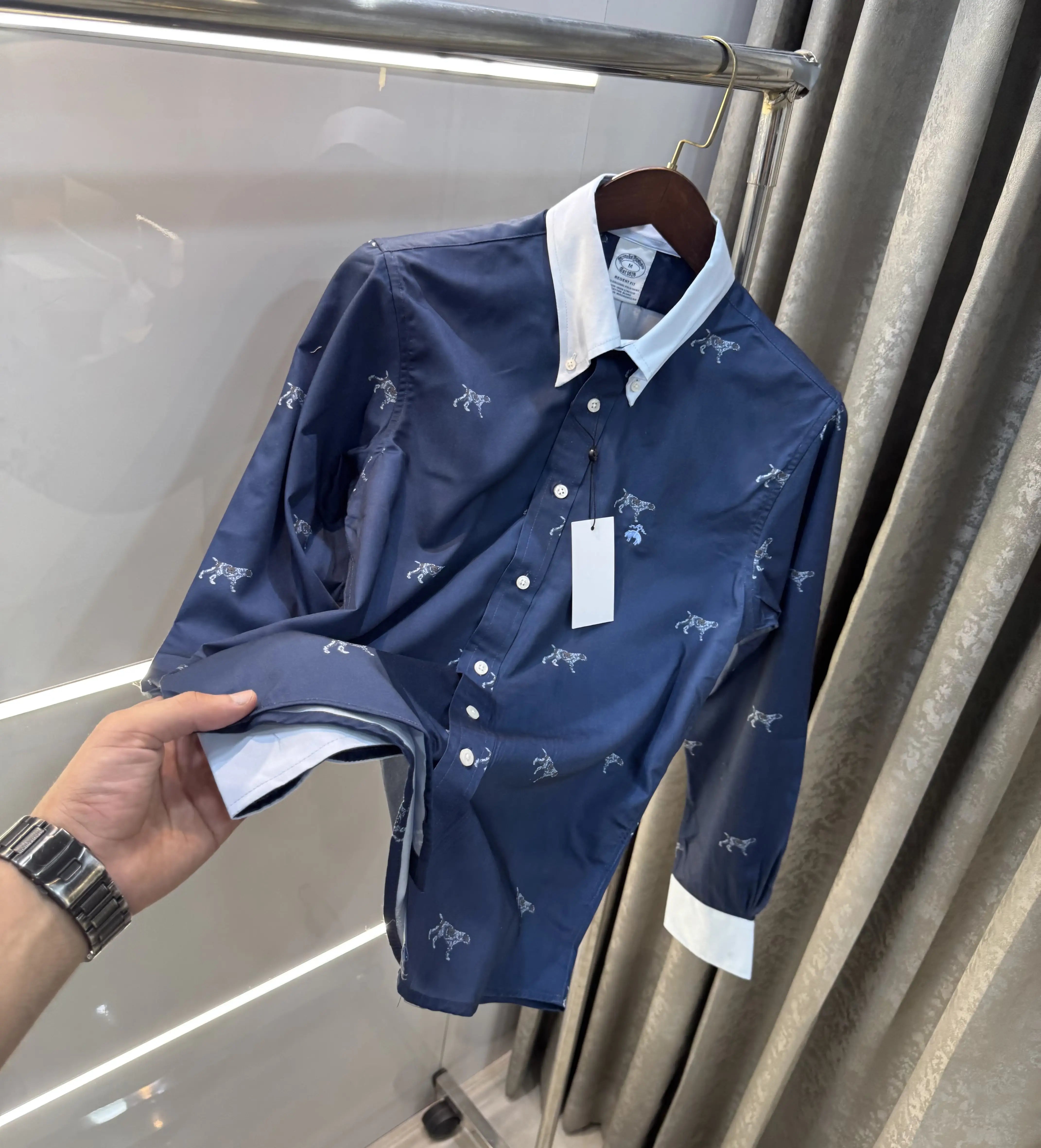 Brooks Brother Dark Blue Premium Shirt Secondary image