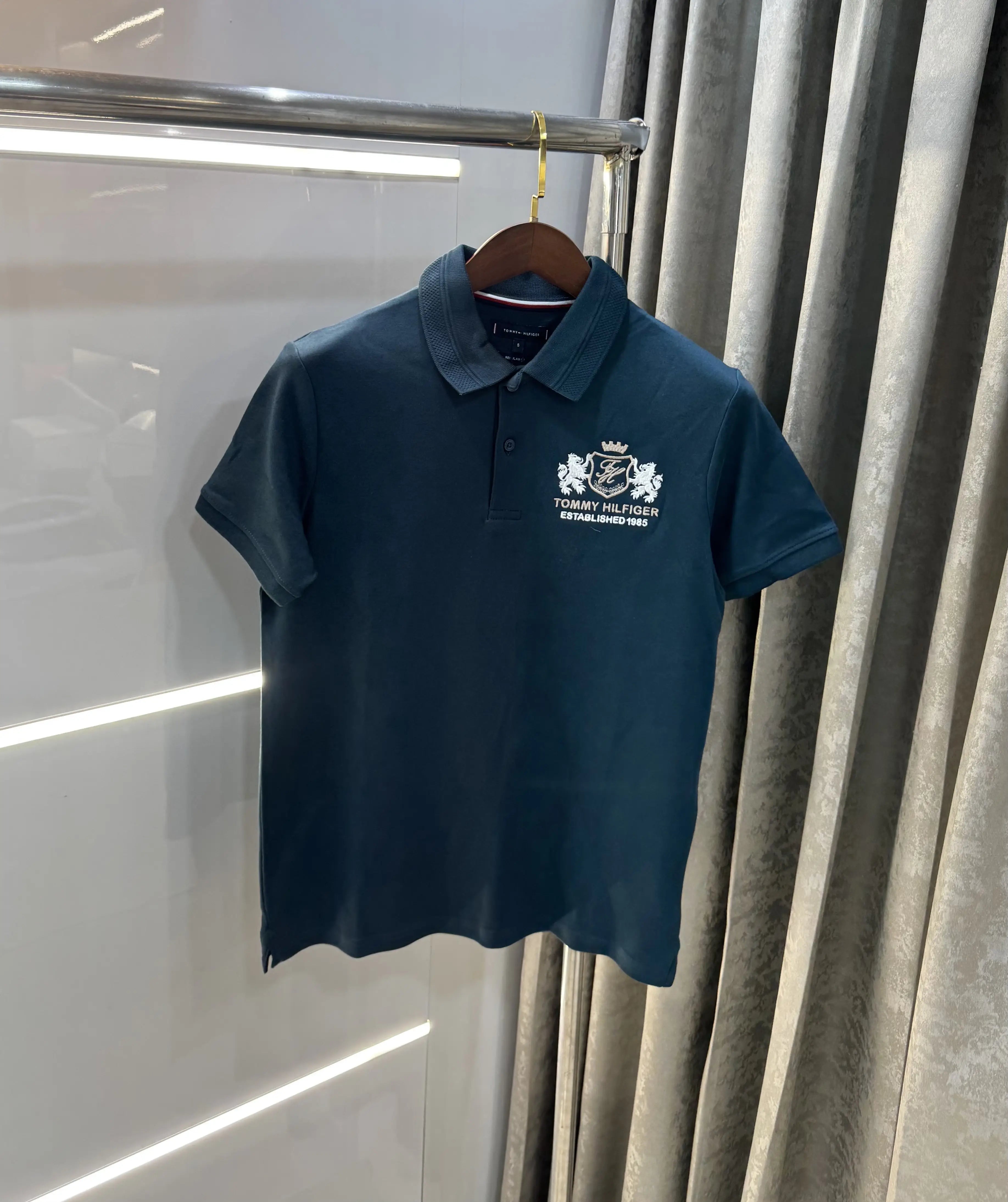 Tomm y Hilfiger Bottle Green Premium Polo T-shirt Main image