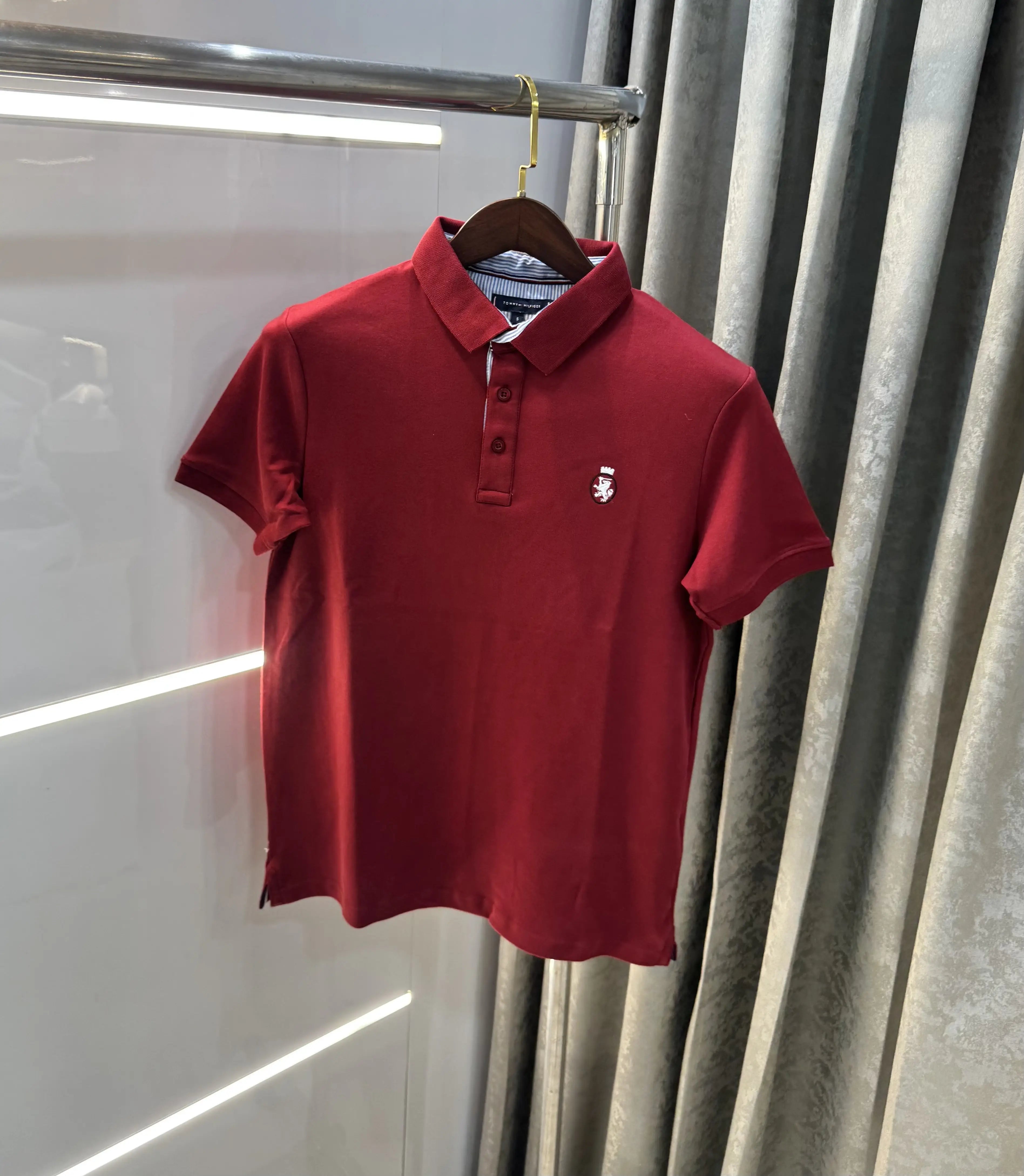 Tommy Hilfiger Maroon Premium Polo T-shirt Secondary image
