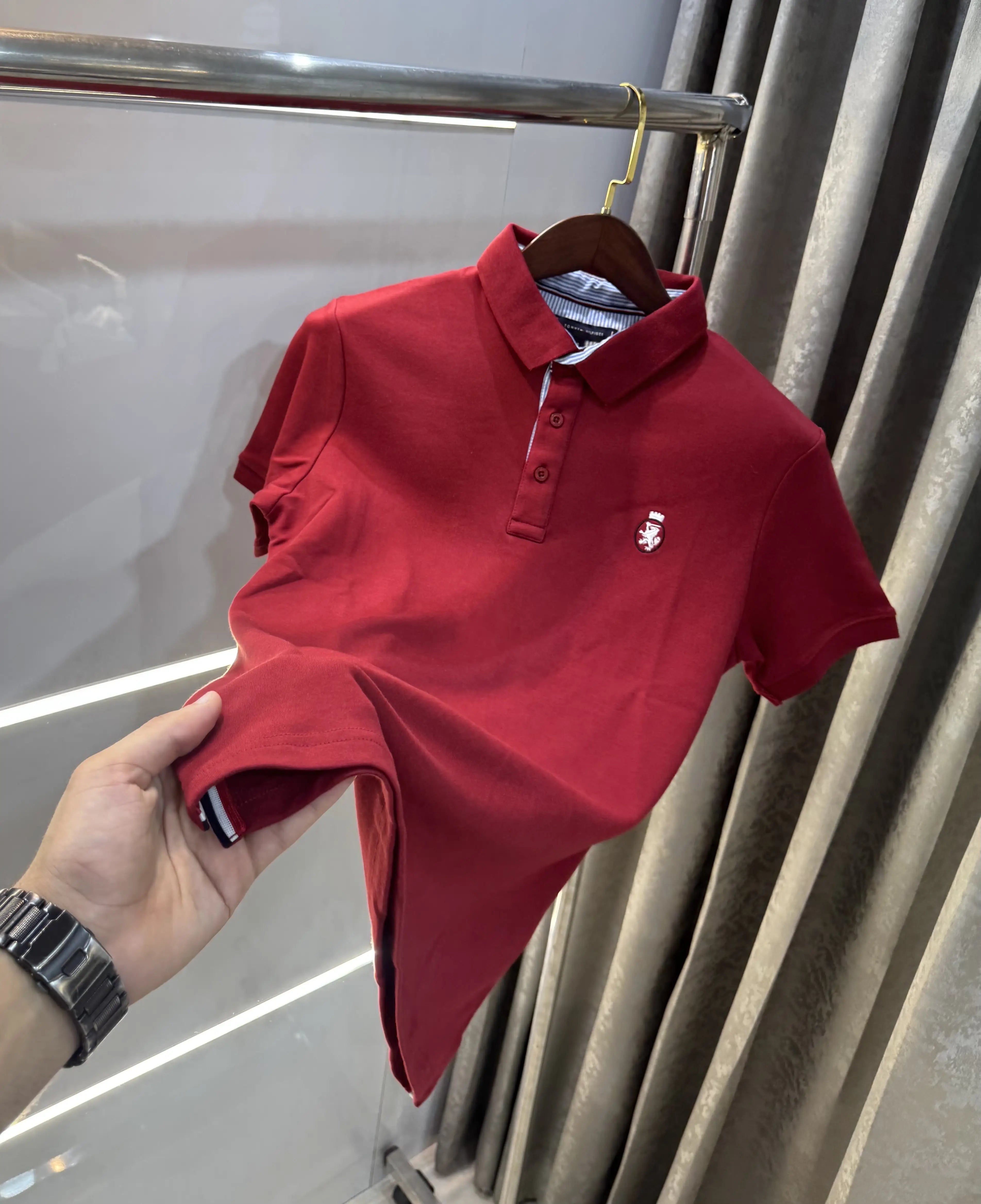 Tommy Hilfiger Maroon Premium Polo T-shirt