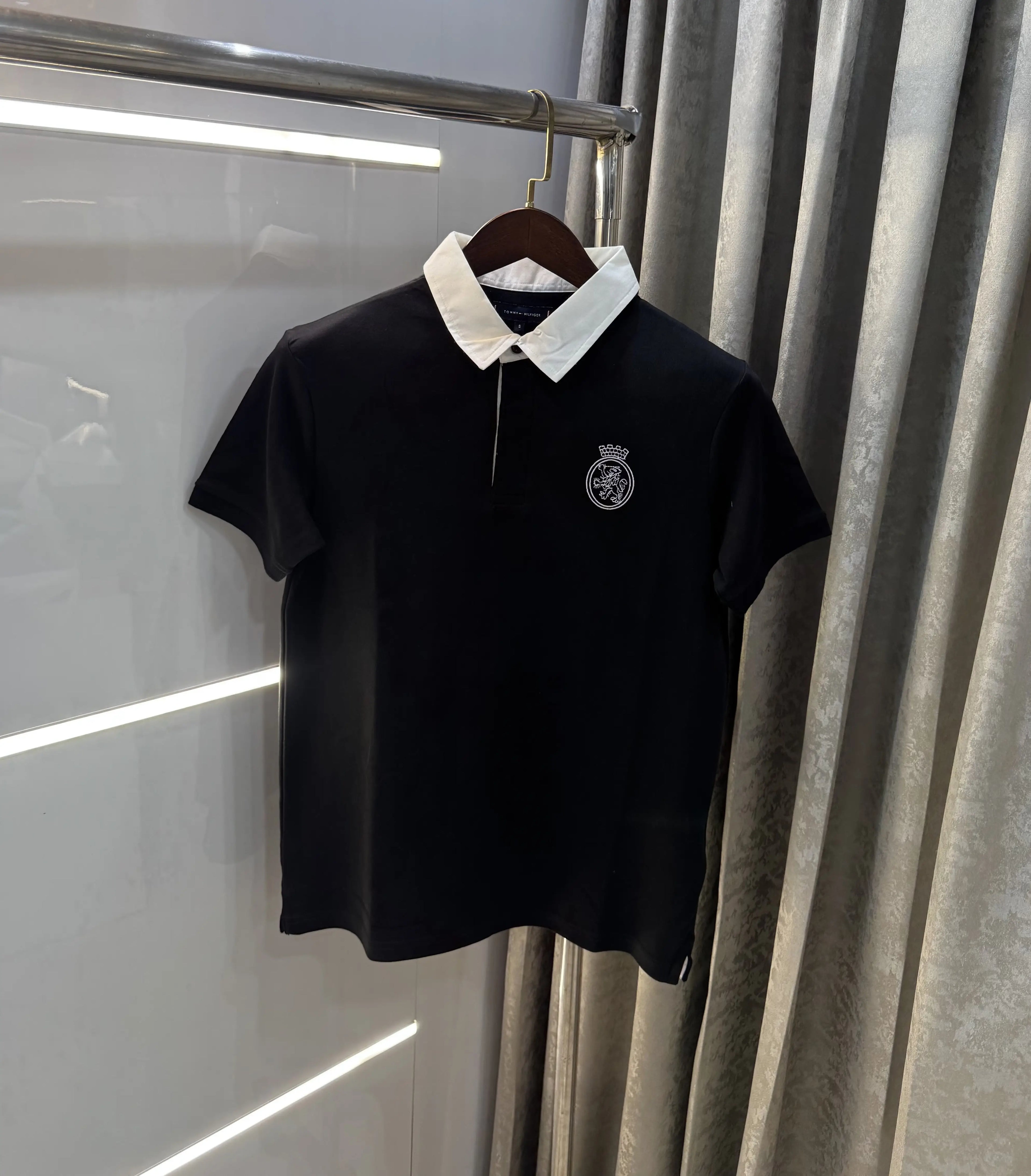 Tommy Hilfiger Black Premium Polo T-shirt