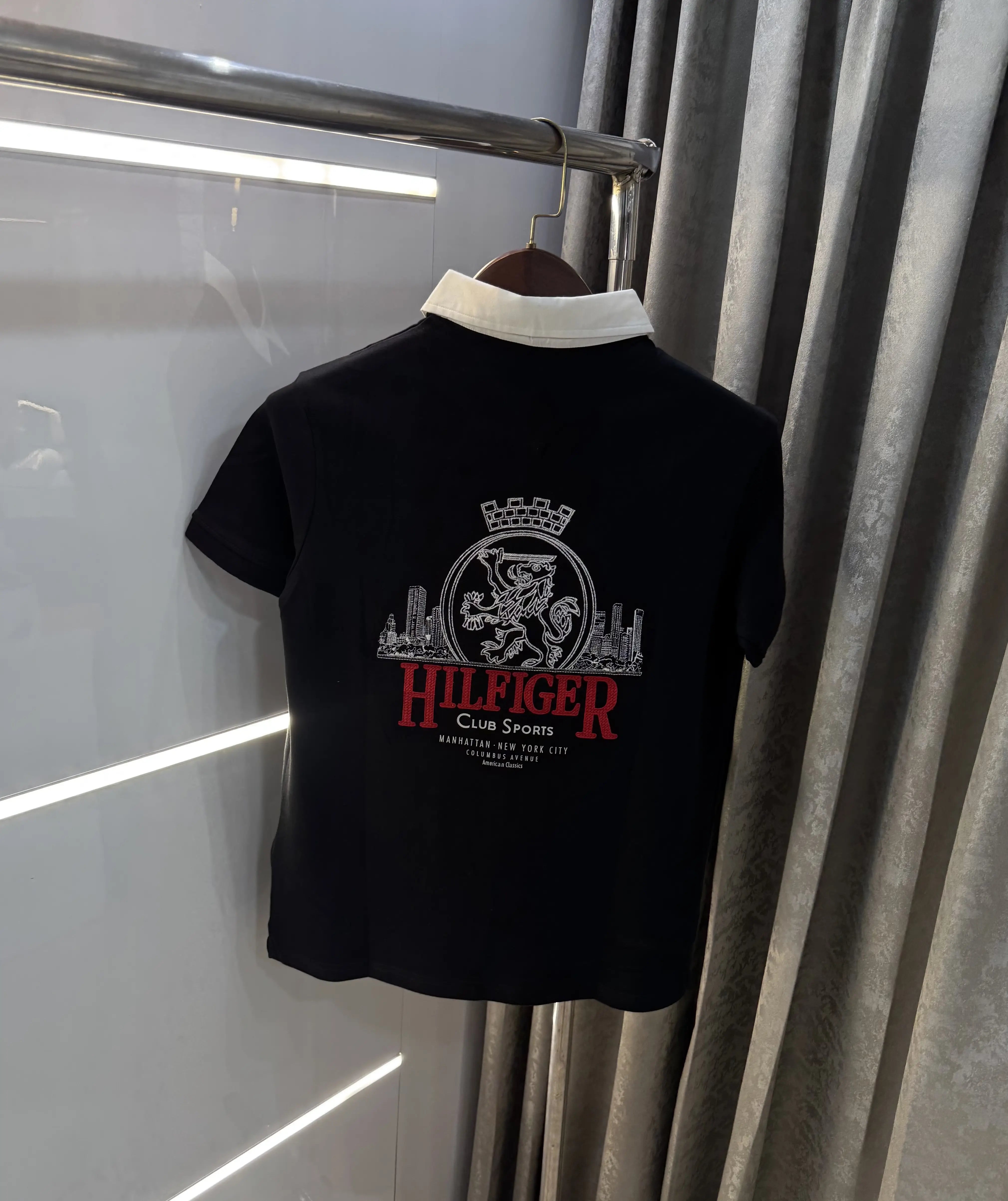 Tommy Hilfiger Black Premium Polo T-shirt Main image