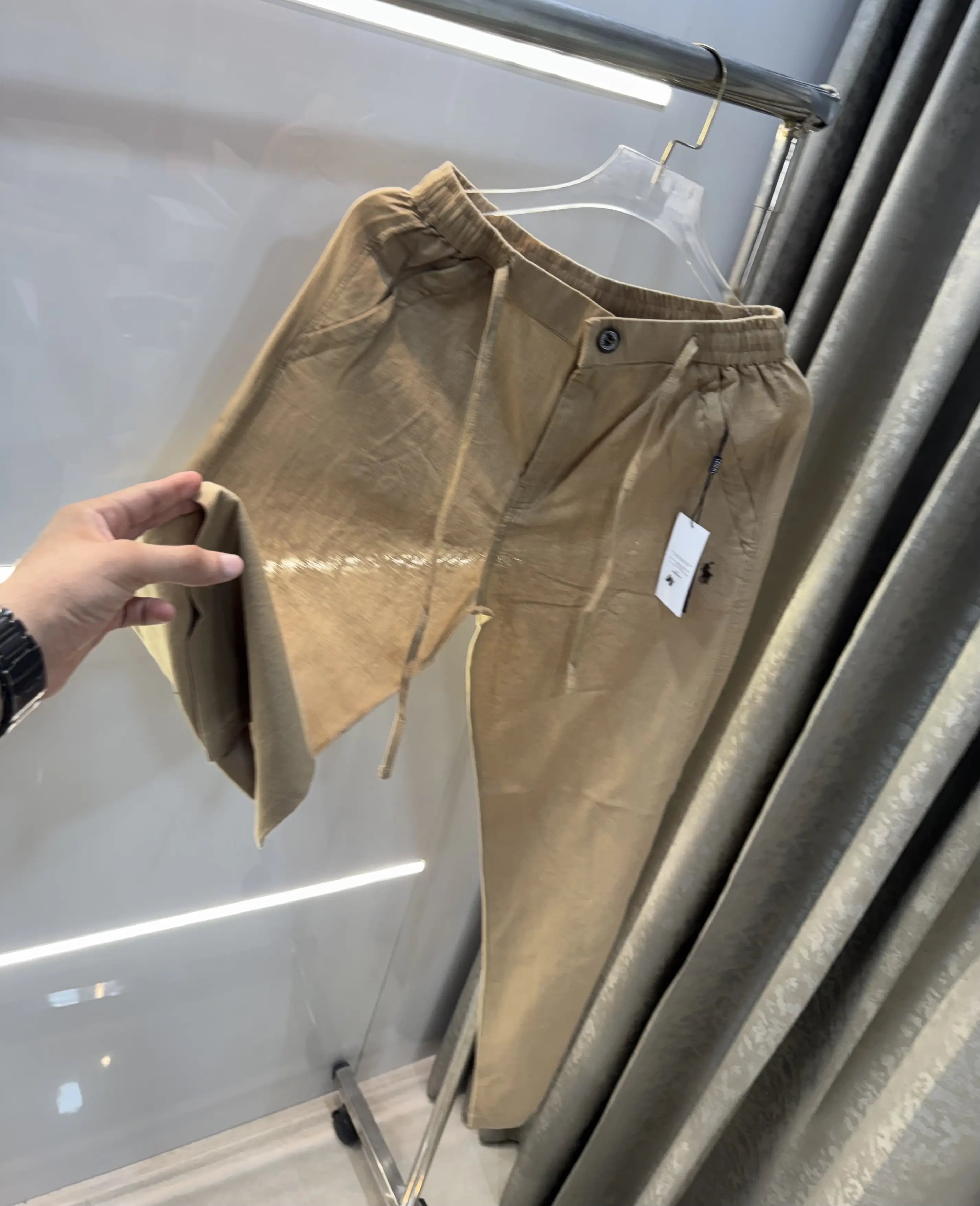 Ralph Lauren Beige Premium Linen Trouser Secondary image
