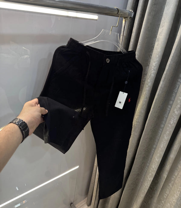 Ralph Lauren Black Premium Linen Trouser