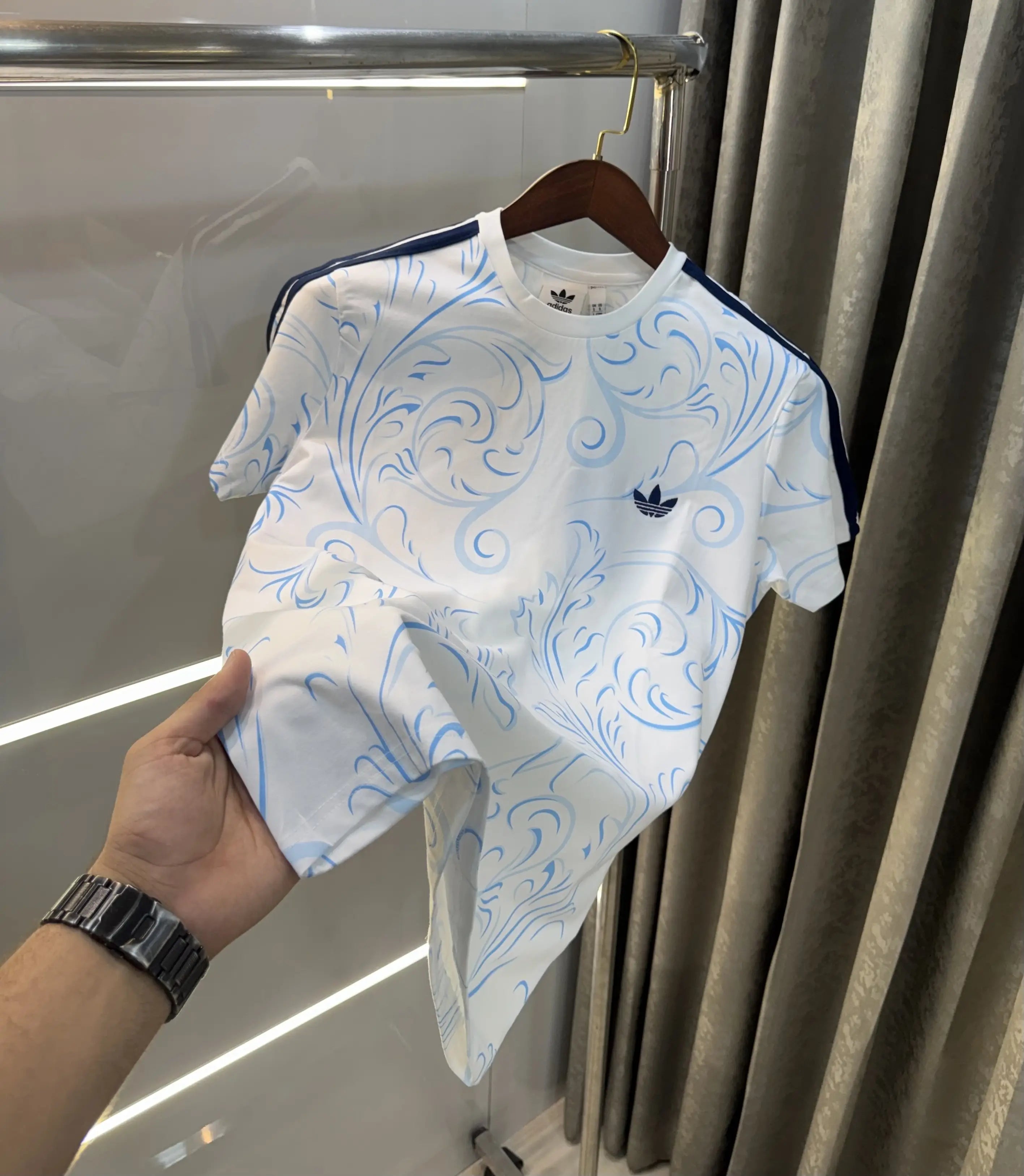 Adidas White Printed Premium Classic T-Shirt Secondary image