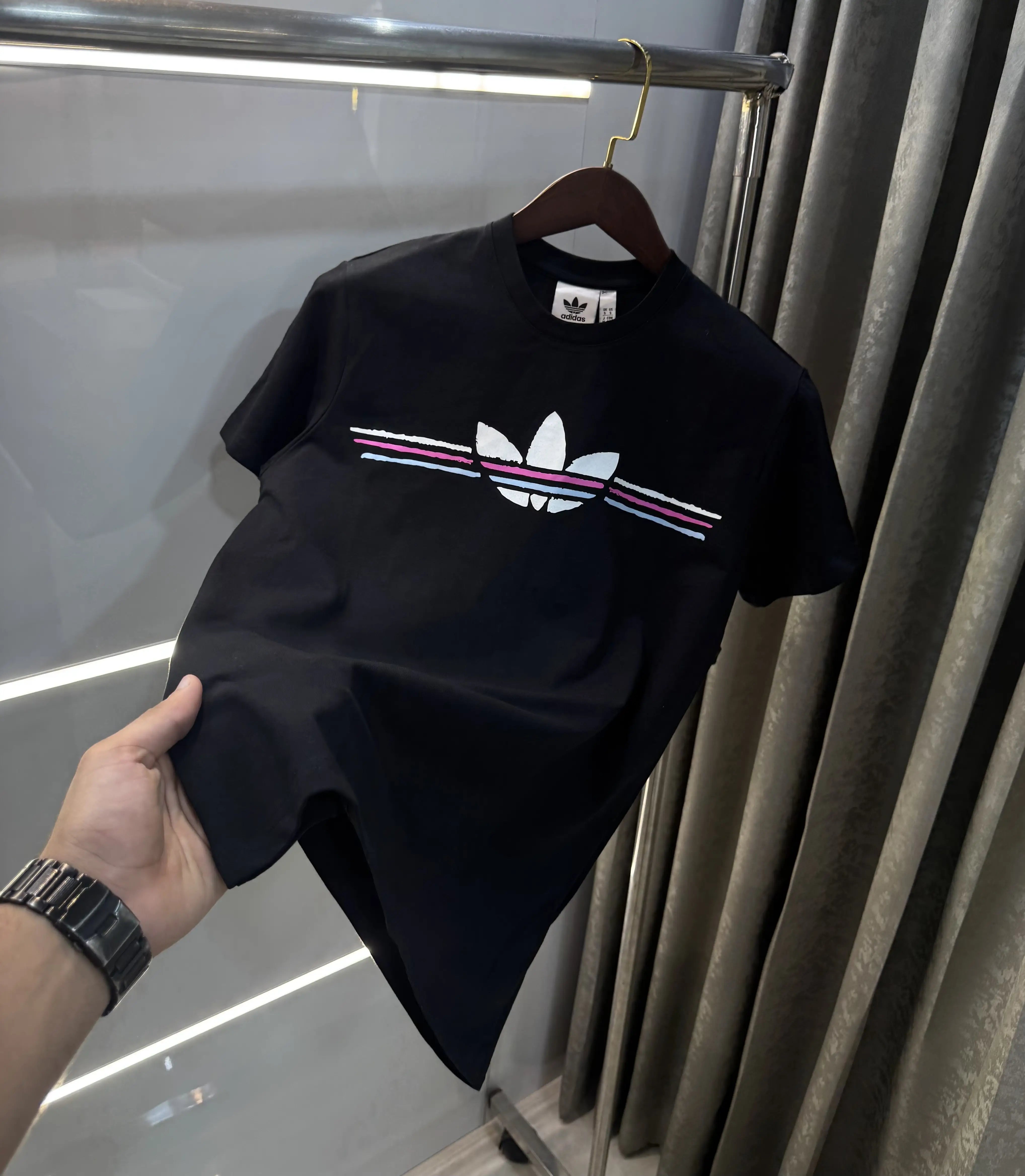 Adidas Black Printed Premium Classic T-Shirt Secondary image
