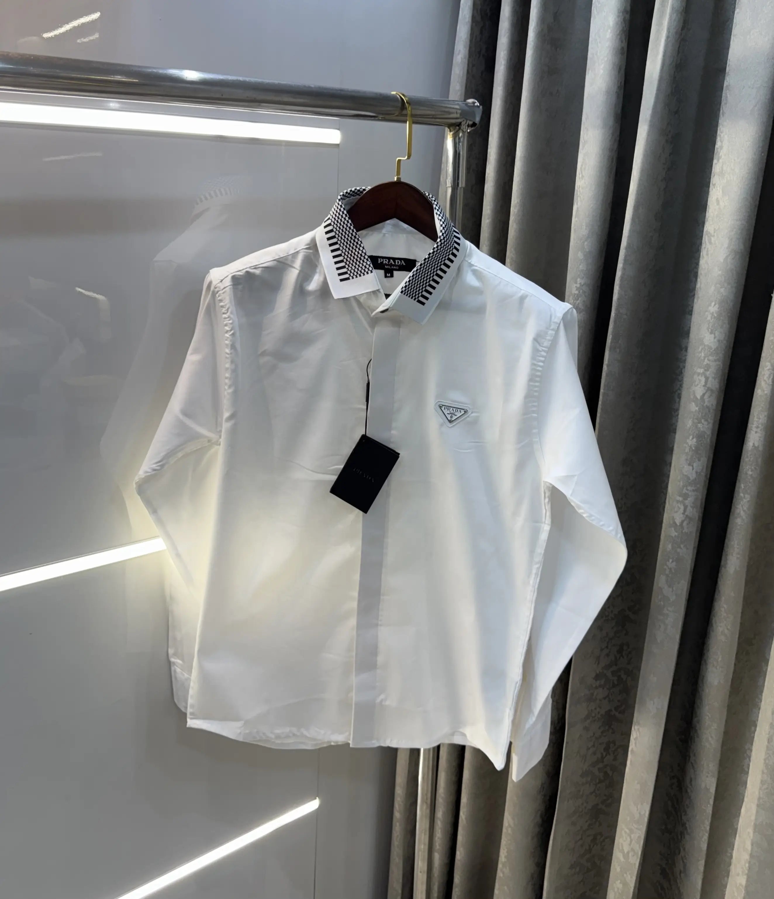 Prada Milano White Designer Premium Shirt Secondary image
