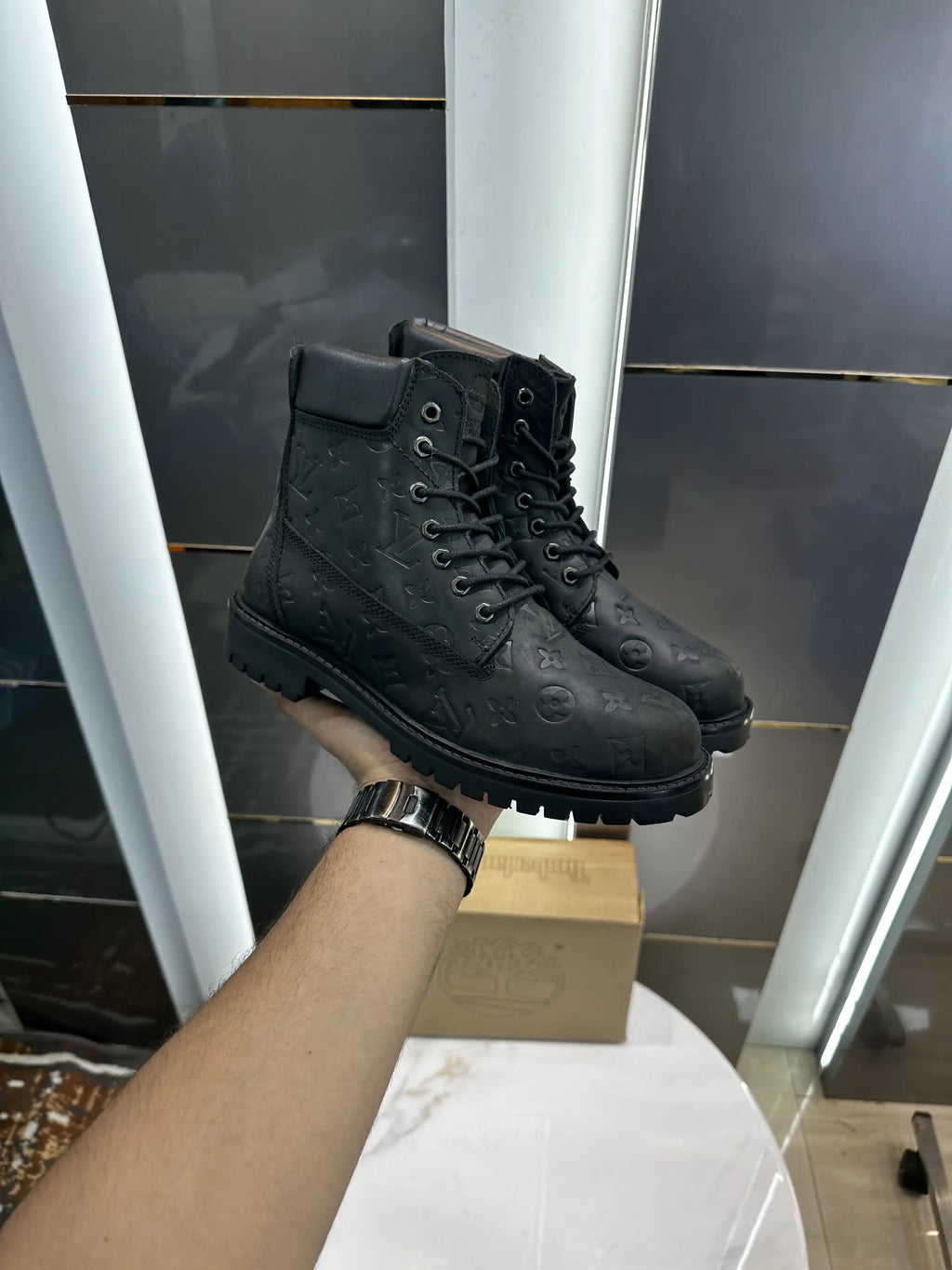 Timberland_LV Black Long Boots Fot Men