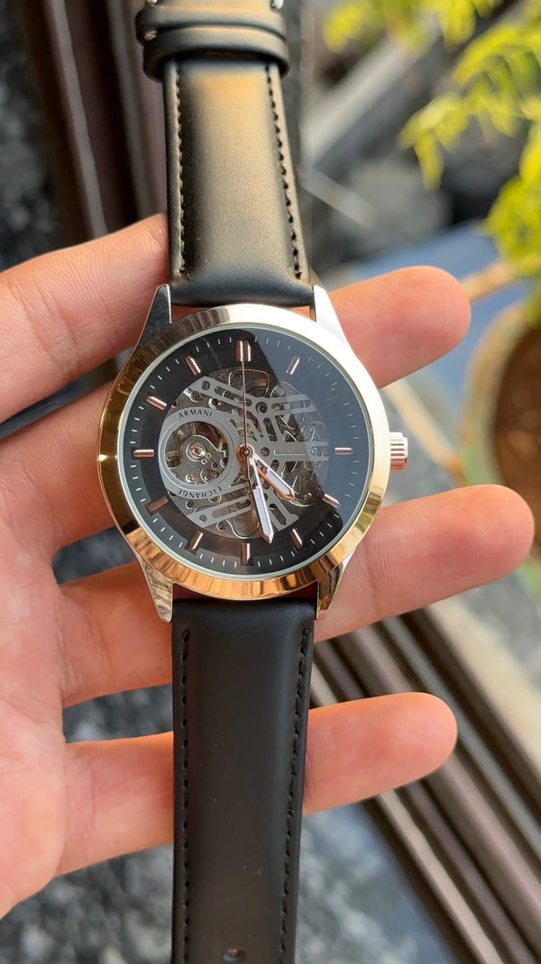 Armani Exchange (A|X) Leather Automatic japan