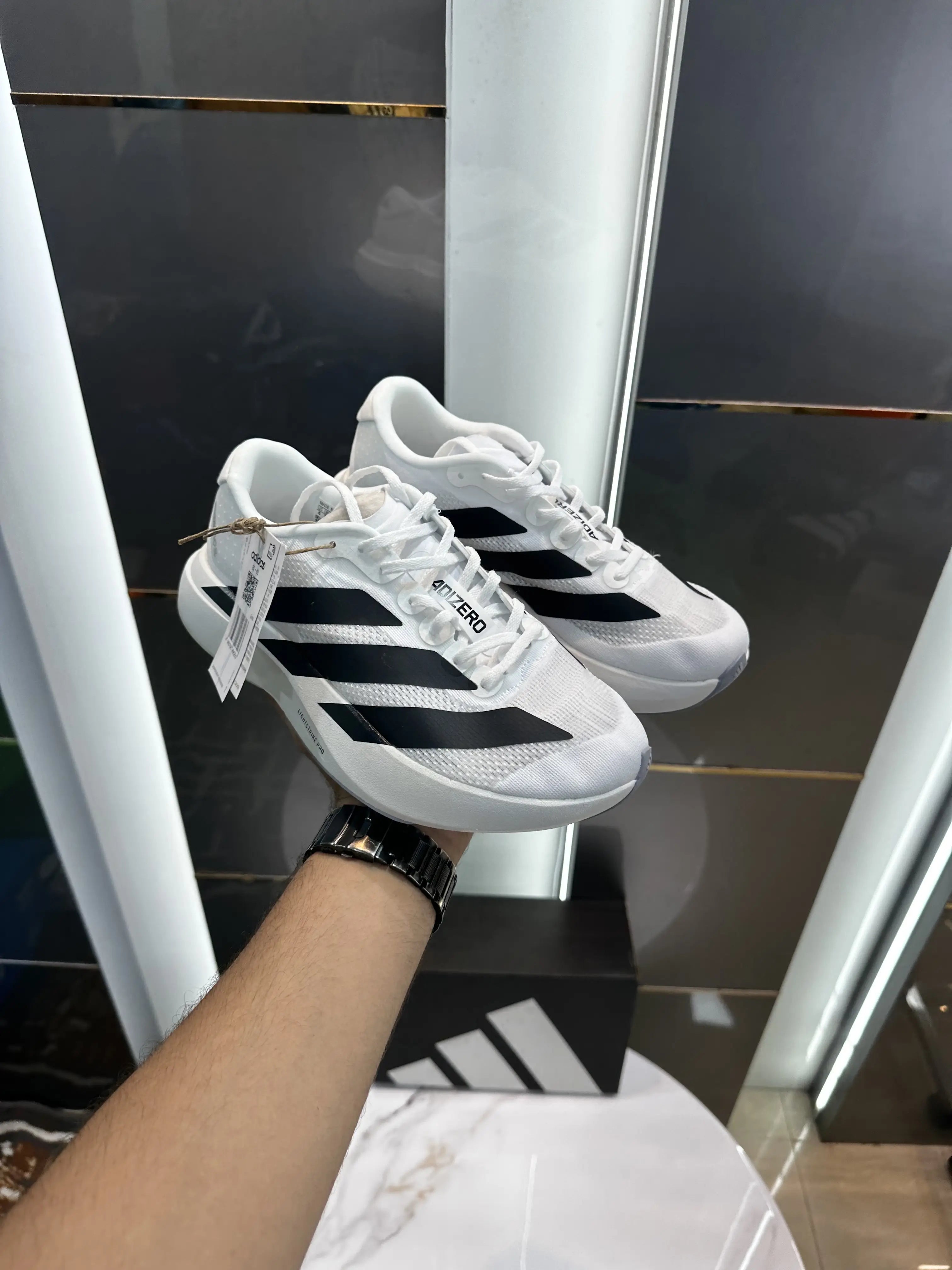 Adidas_Adizero Evo SL White Black Running Shoes