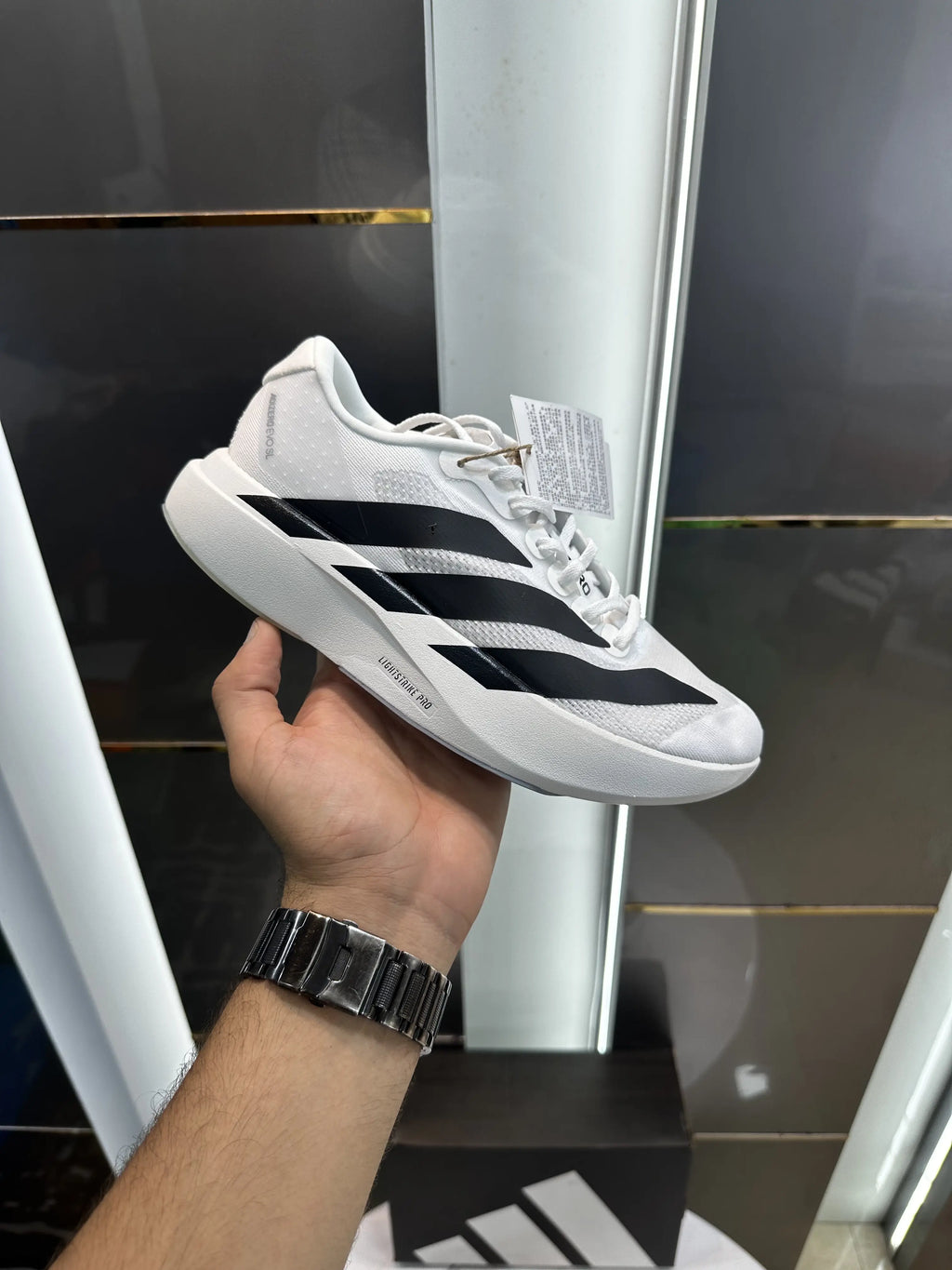 Adidas_Adizero Evo SL White Black Running Shoes
