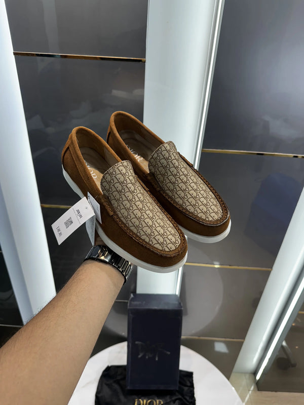 Dior_Tan Monogram Premium Formal Loafers