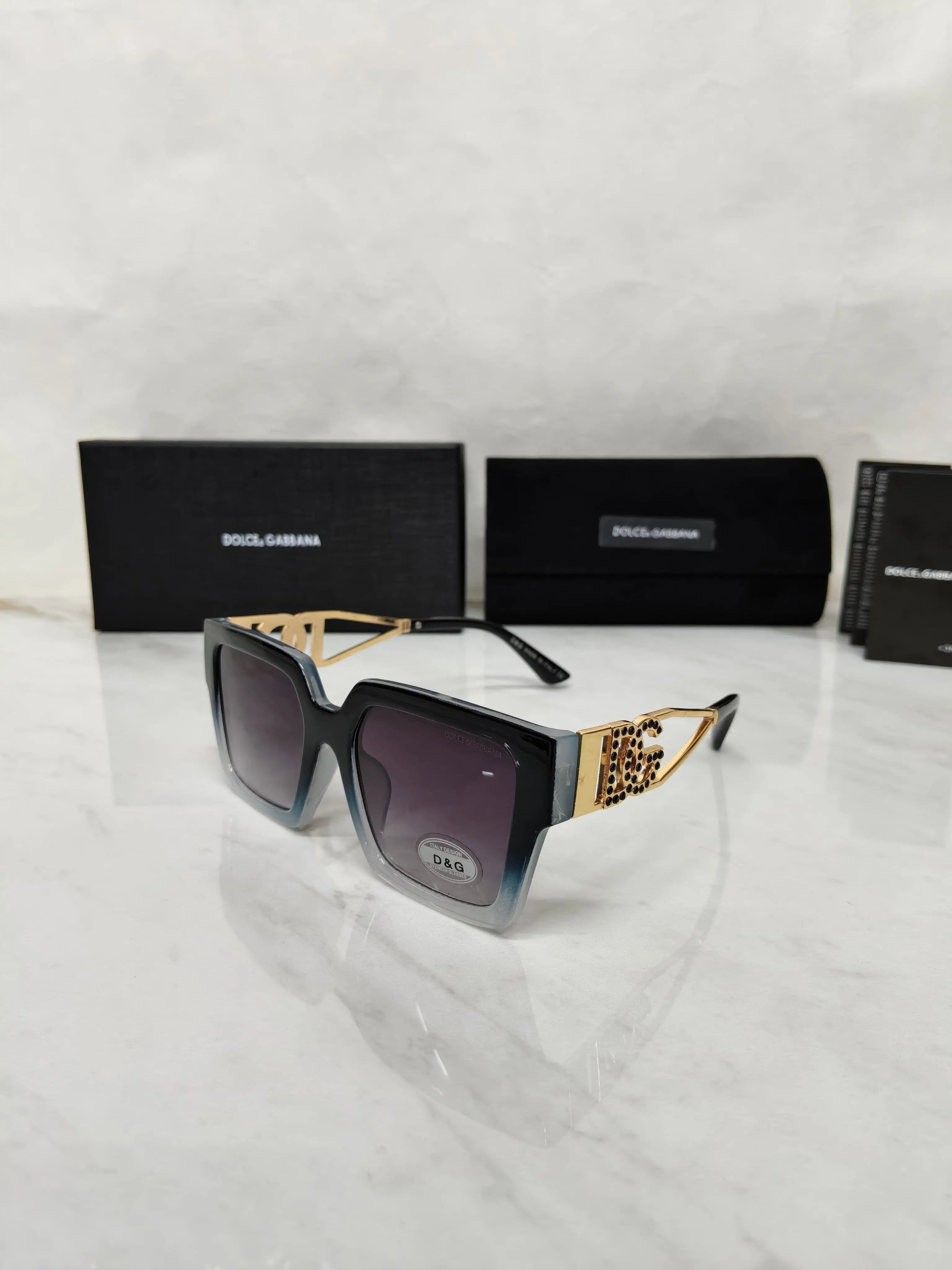 DOLCE & GABBANA 4446 BLACK ICE BLUE GARDIENT