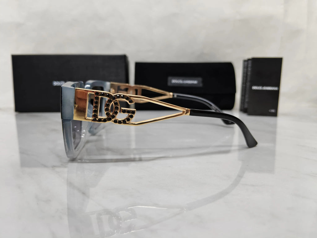 DOLCE & GABBANA 4446 BLACK ICE BLUE GARDIENT