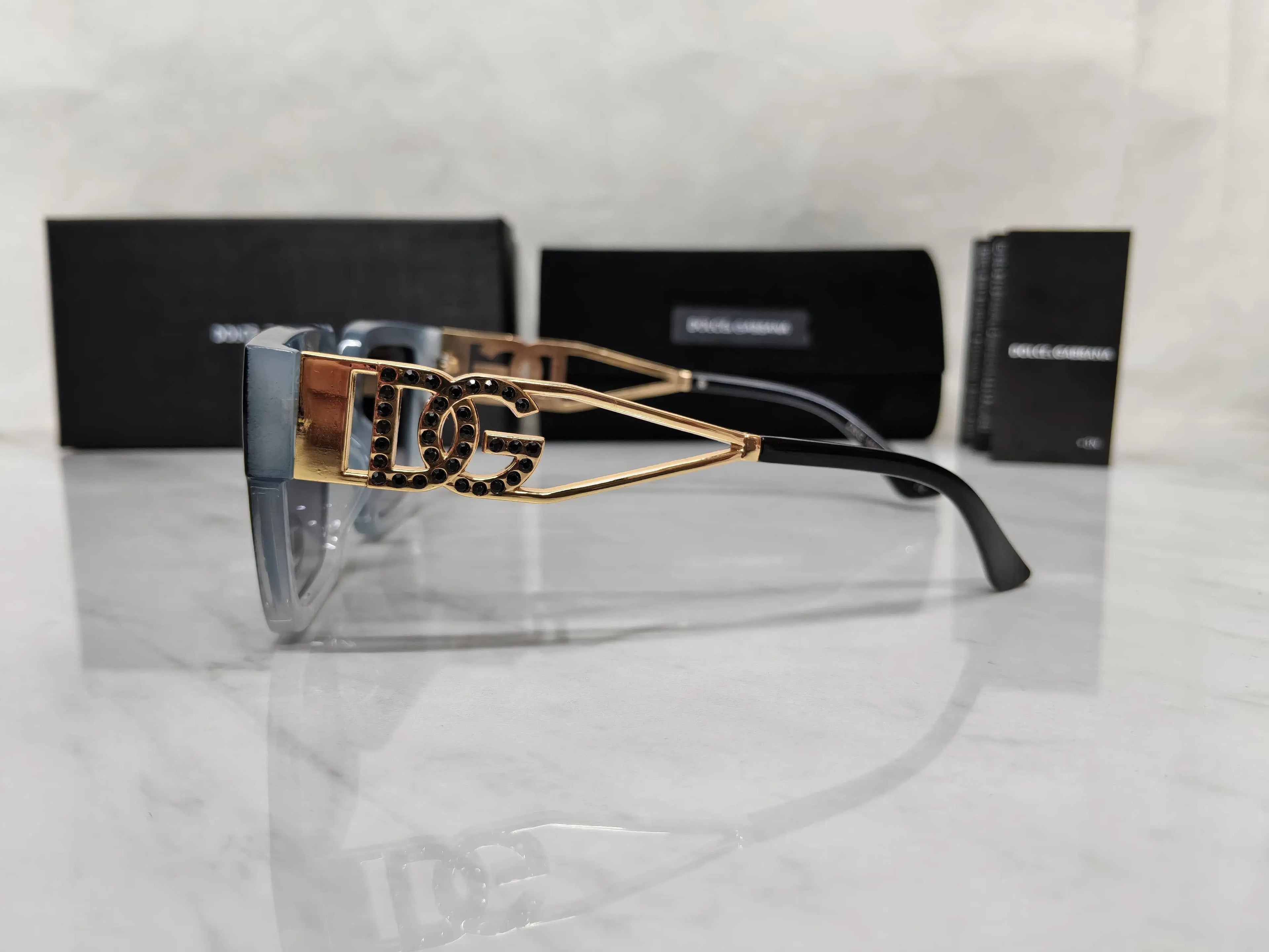 DOLCE & GABBANA 4446 BLACK ICE BLUE GARDIENT