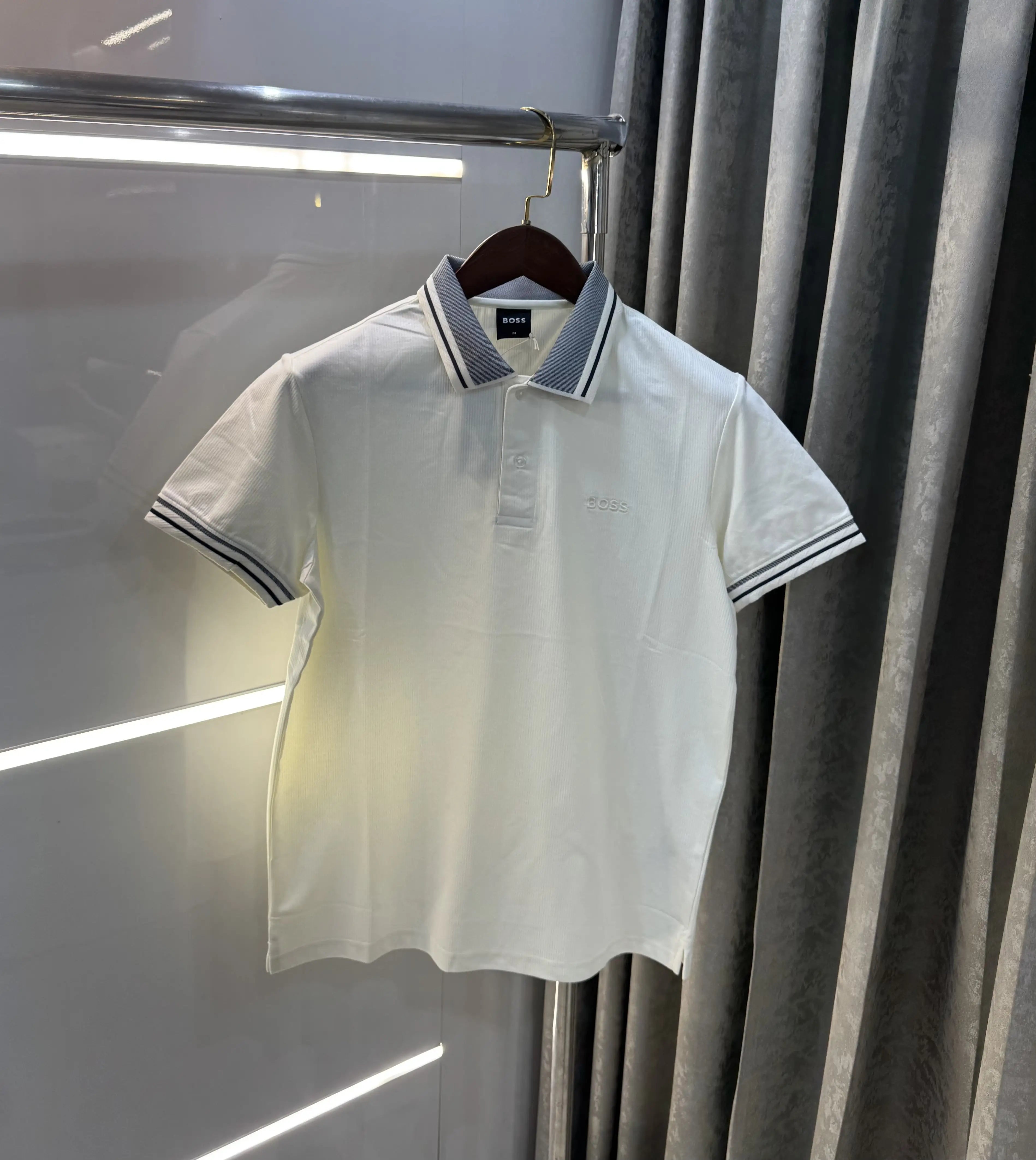 Hugo Boss Cream Embroidery Logo Premium Polo T-shirt Main image