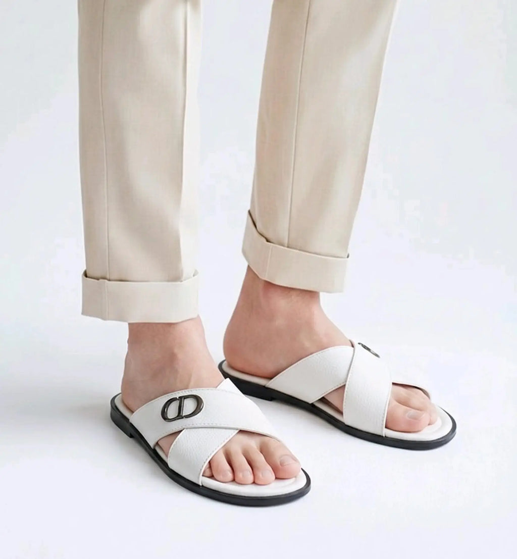 Dior_CD Cross White Premium Slide For Men