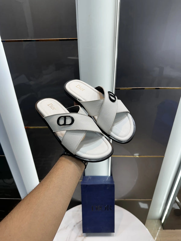 Dior_CD Cross White Premium Slide For Men