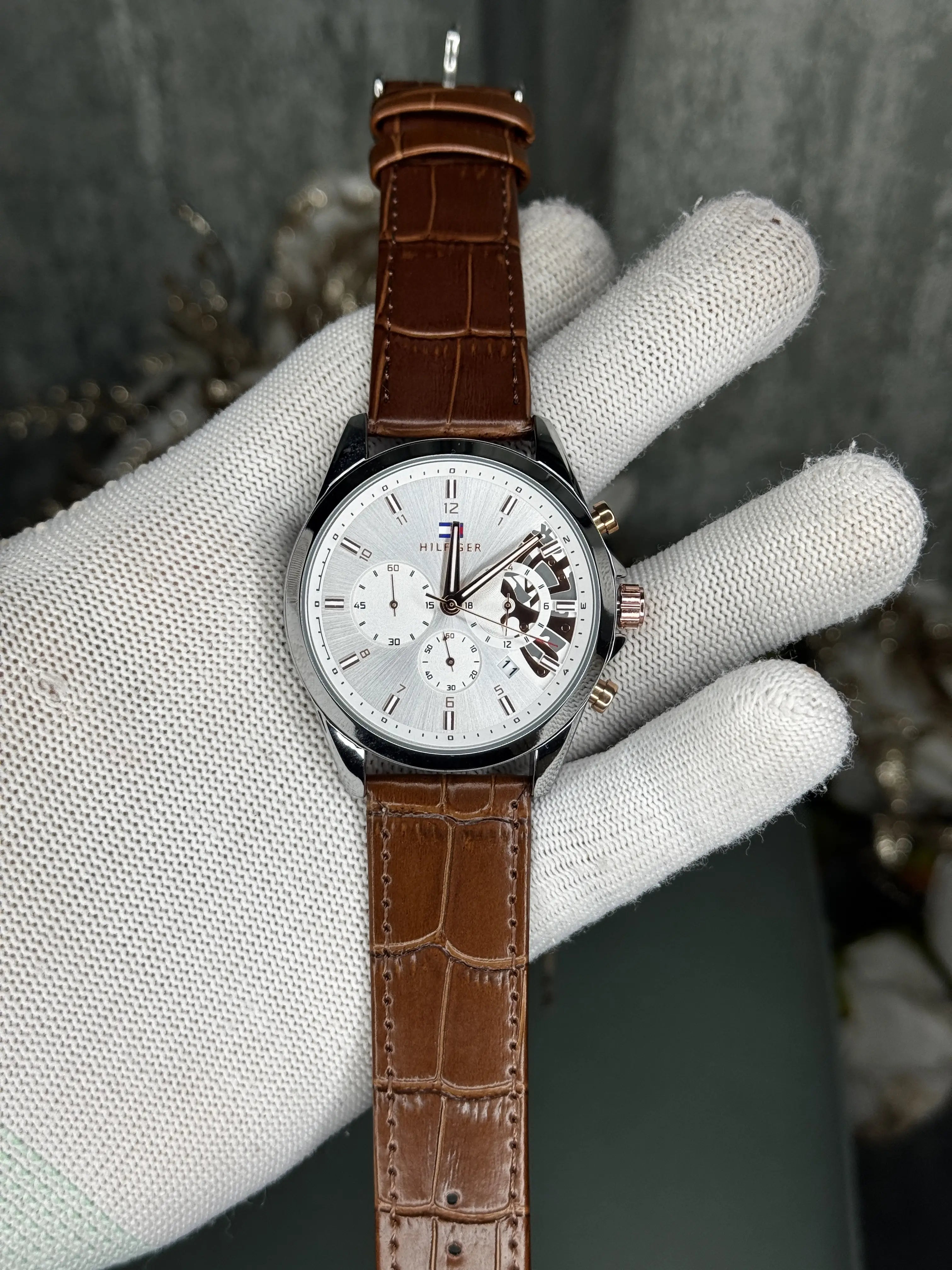 Tommy Hilfige r Brown White Premium Chronograph Watch Main image