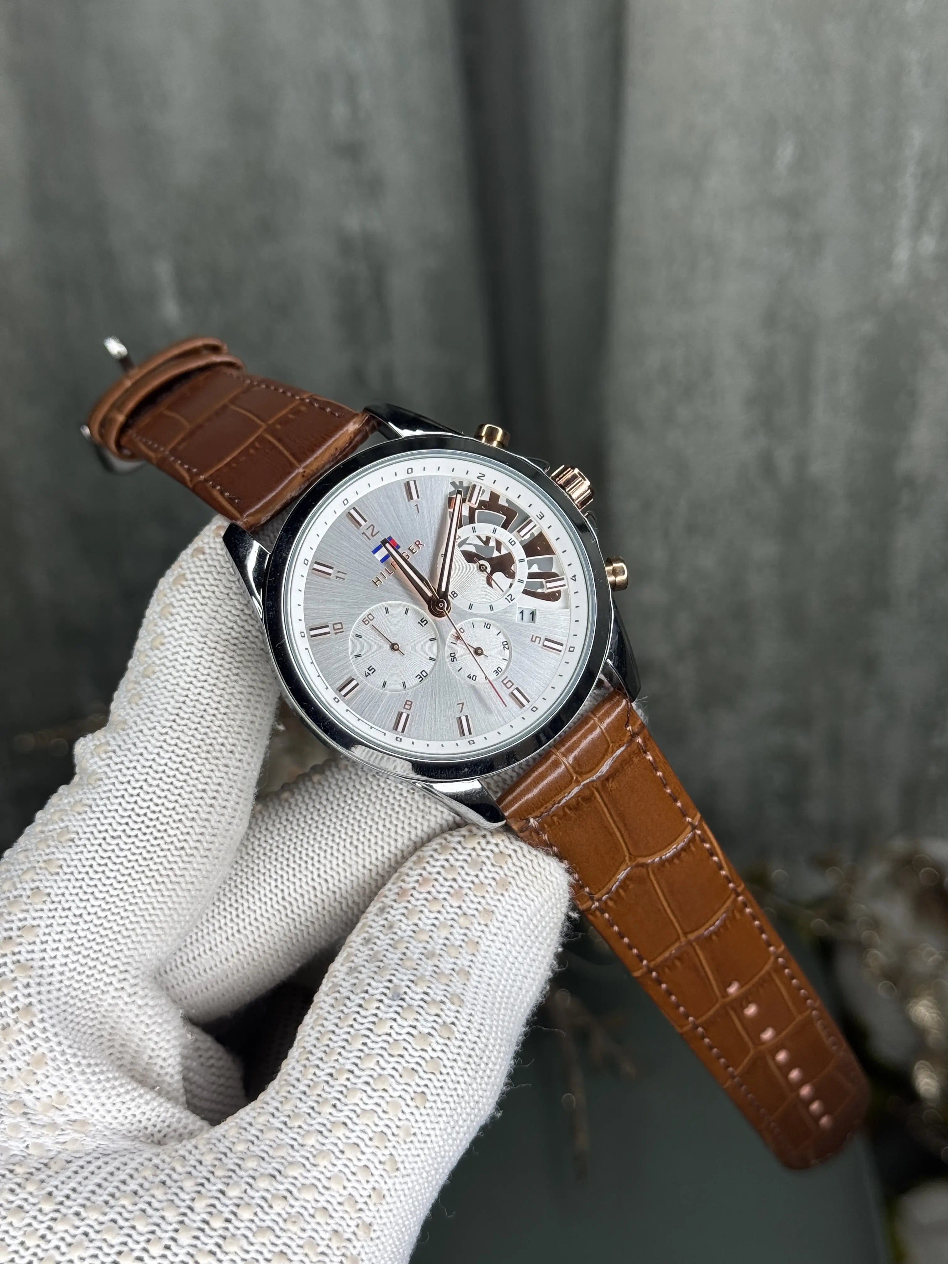 Tommy Hilfige r Brown White Premium Chronograph Watch Secondary image