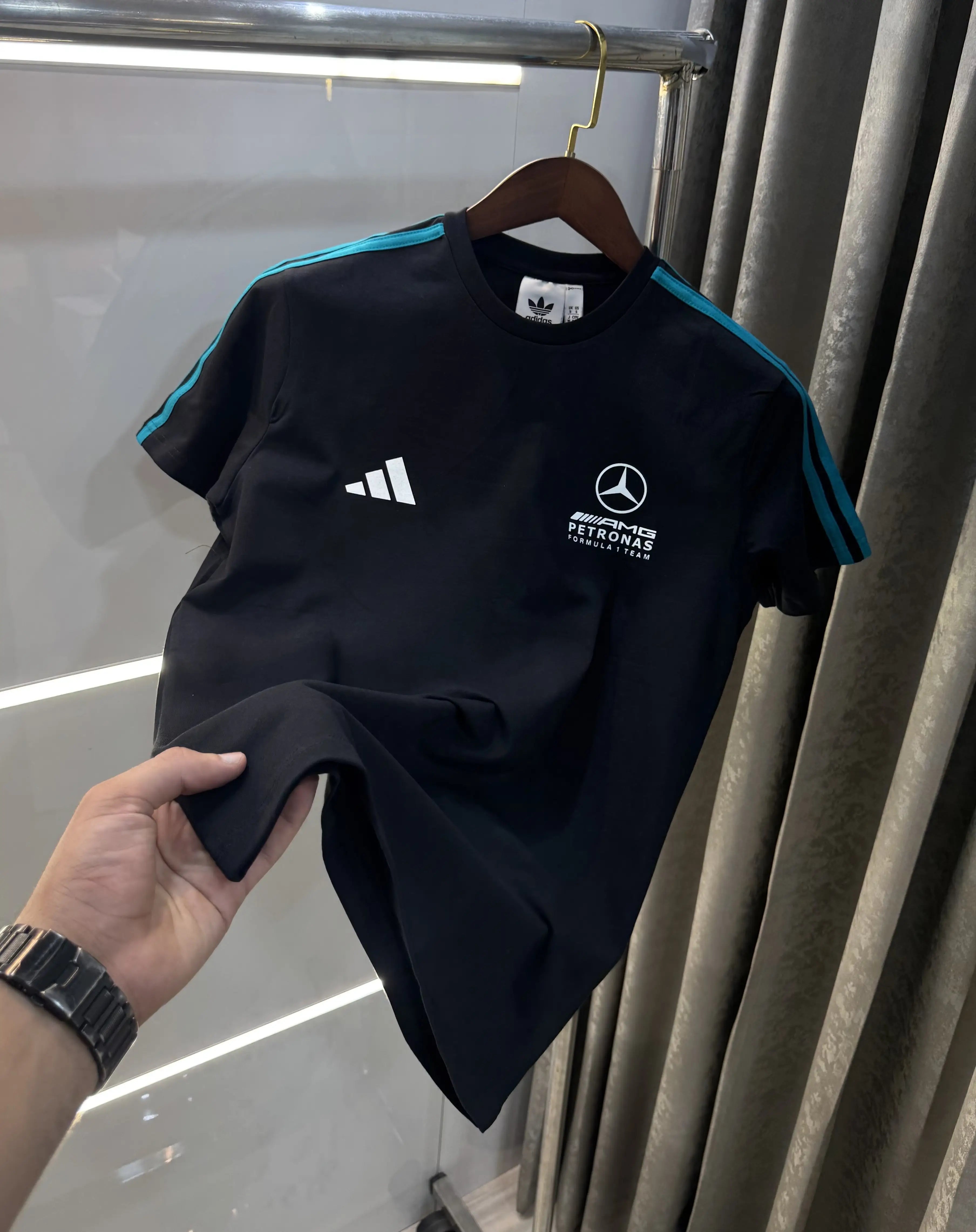 Adidas Black Printed Premium Classic T-Shirt