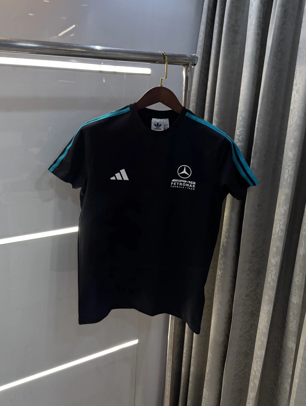Adidas Black Printed Premium Classic T-Shirt