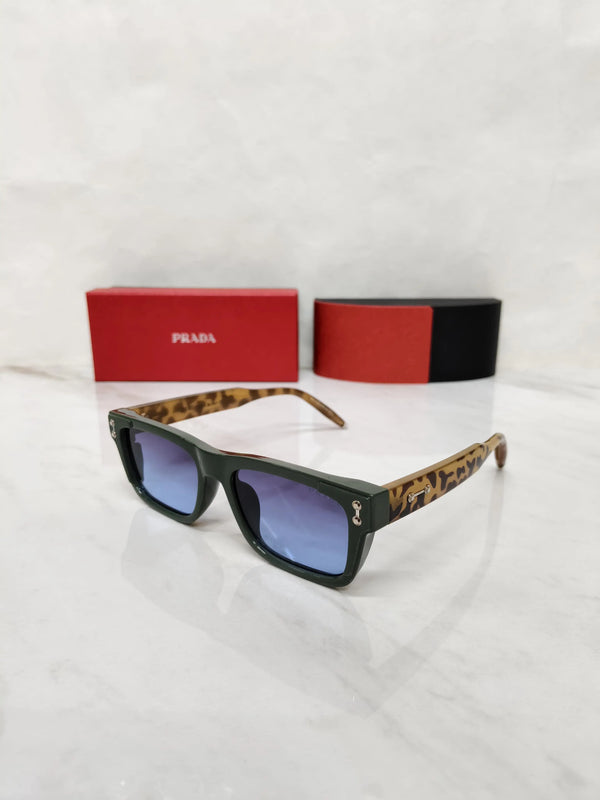 PRADA 5502 OLIVE TORTOISE BLUE FULL METAL BODY AAA QUALITY